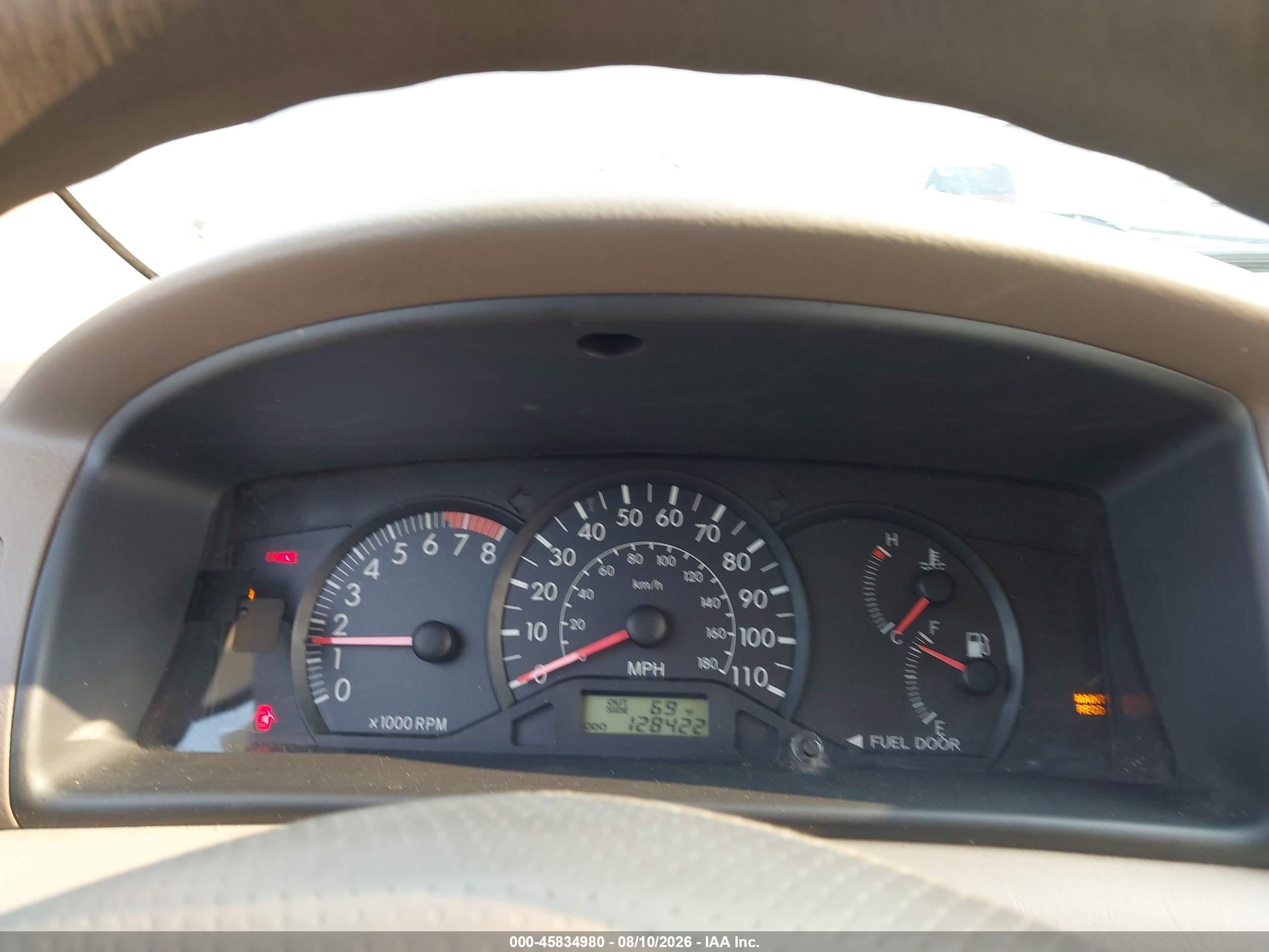 2008 Toyota Corolla Ce Gold vin: 2T1BR32E68C916420