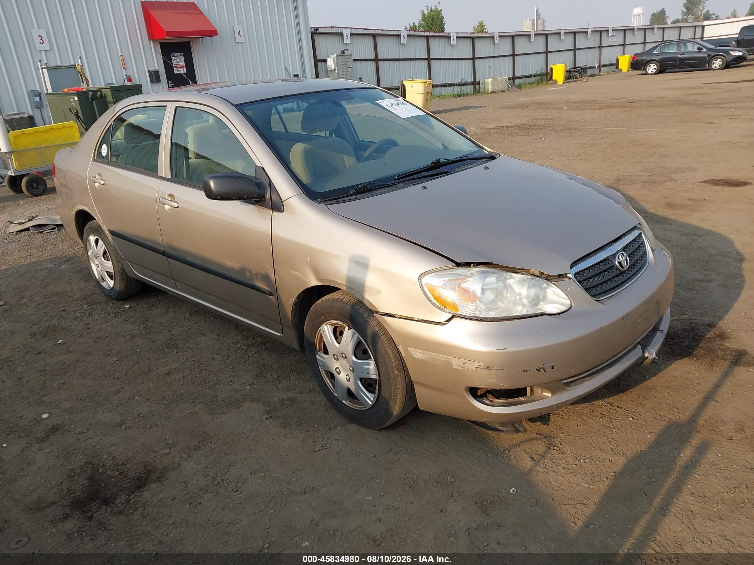 2008 Toyota Corolla Ce Gold vin: 2T1BR32E68C916420