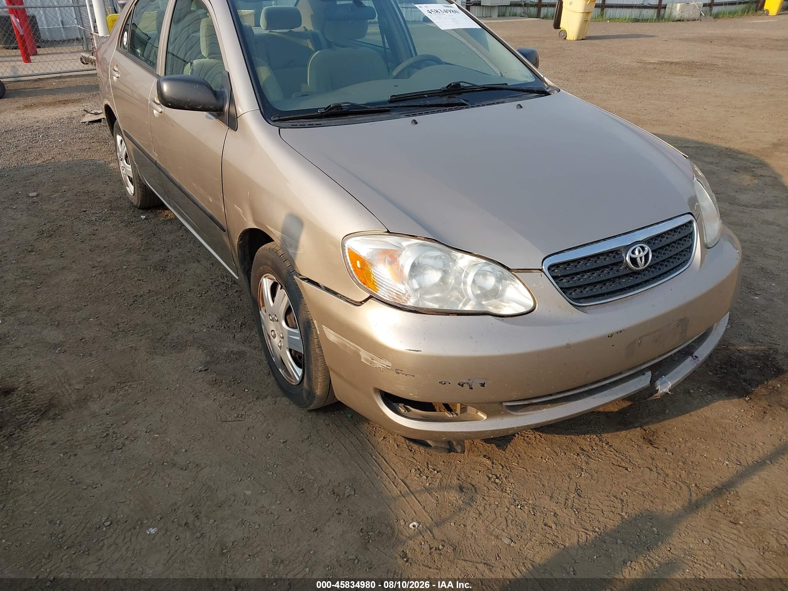 2008 Toyota Corolla Ce Gold vin: 2T1BR32E68C916420