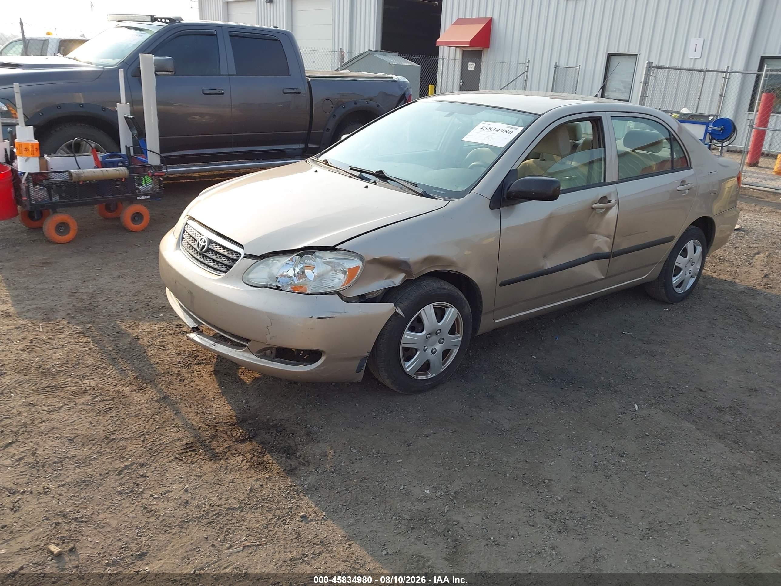 2008 Toyota Corolla Ce Gold vin: 2T1BR32E68C916420