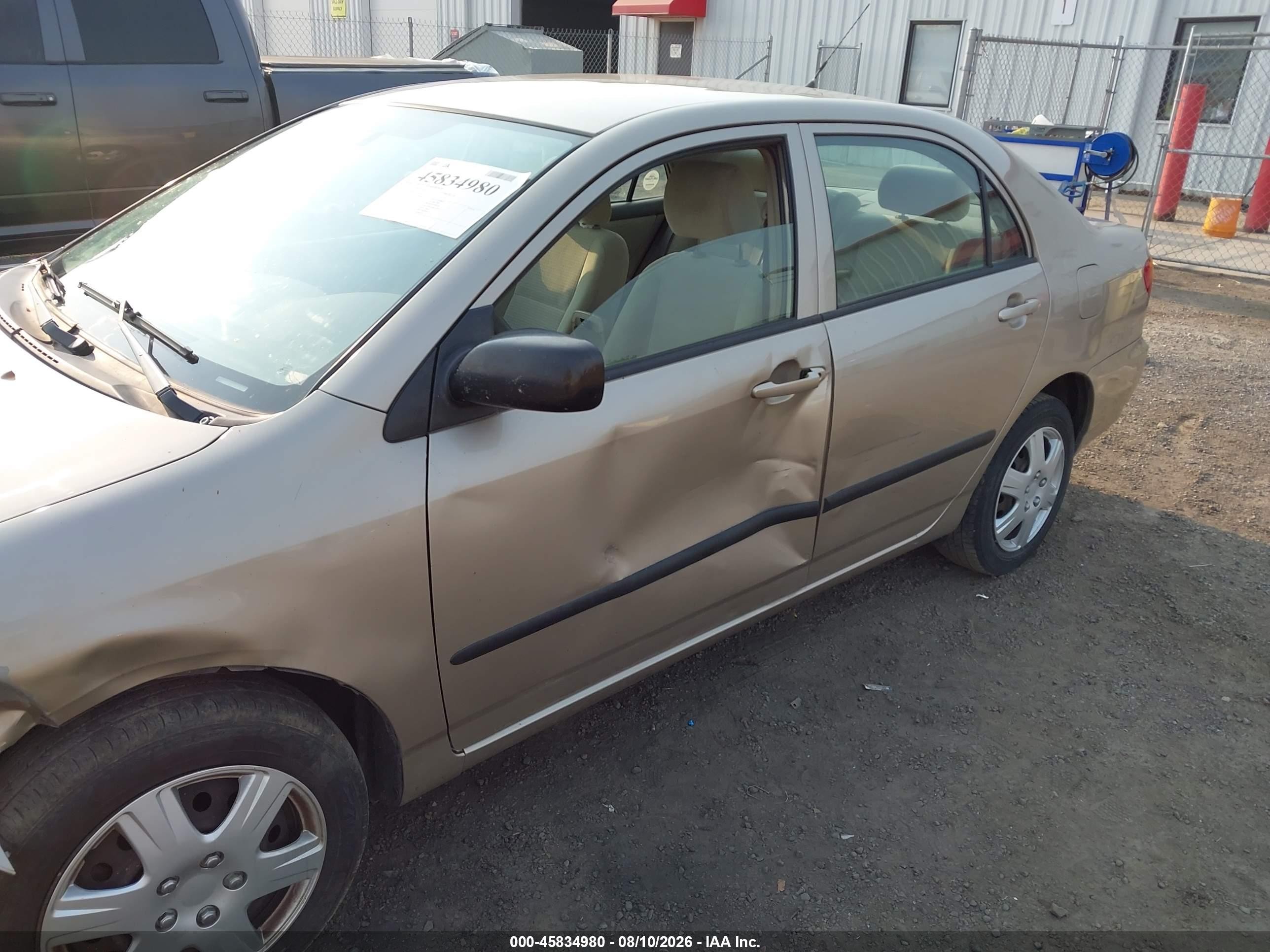 2008 Toyota Corolla Ce Gold vin: 2T1BR32E68C916420