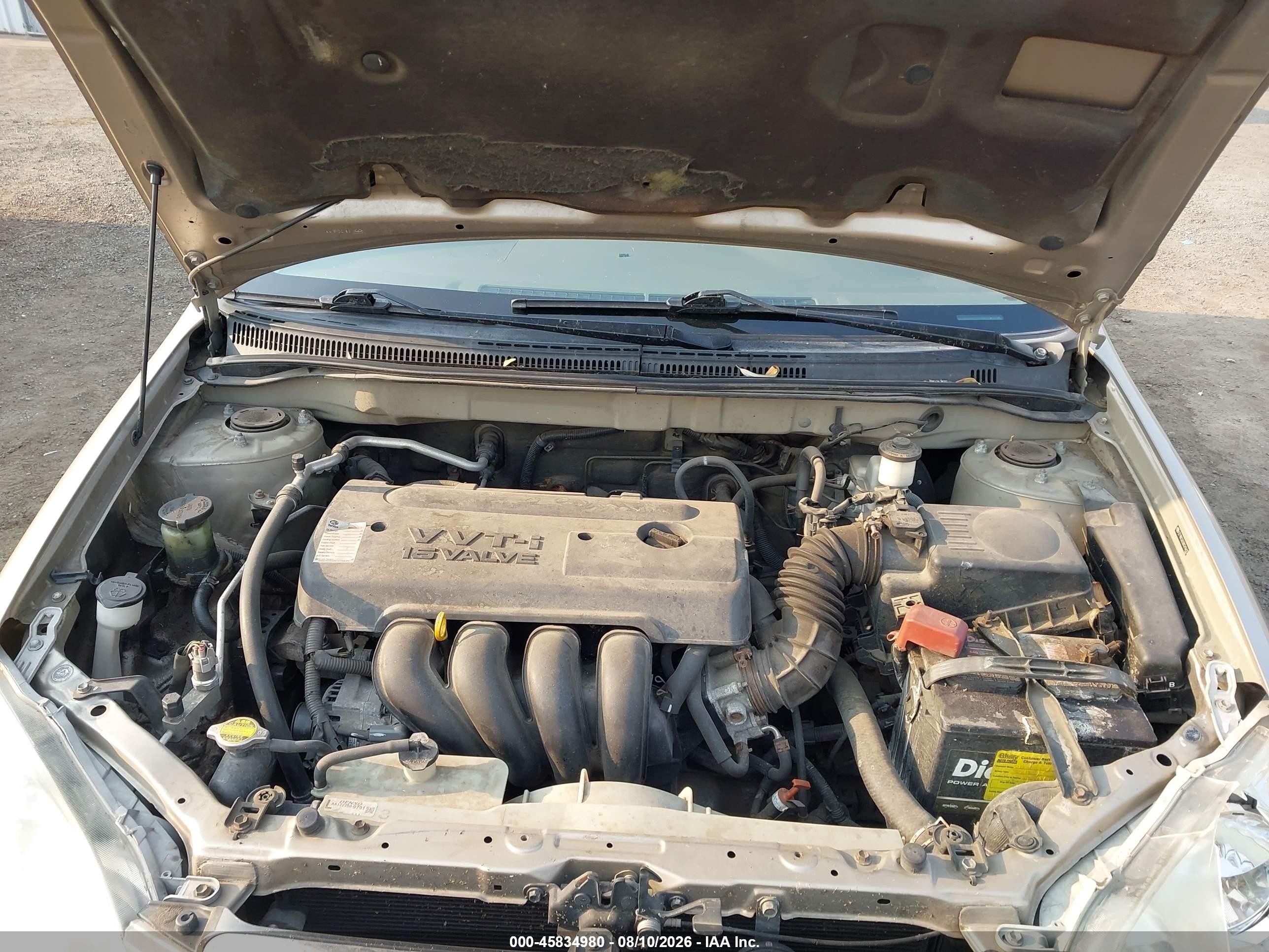 2008 Toyota Corolla Ce Gold vin: 2T1BR32E68C916420