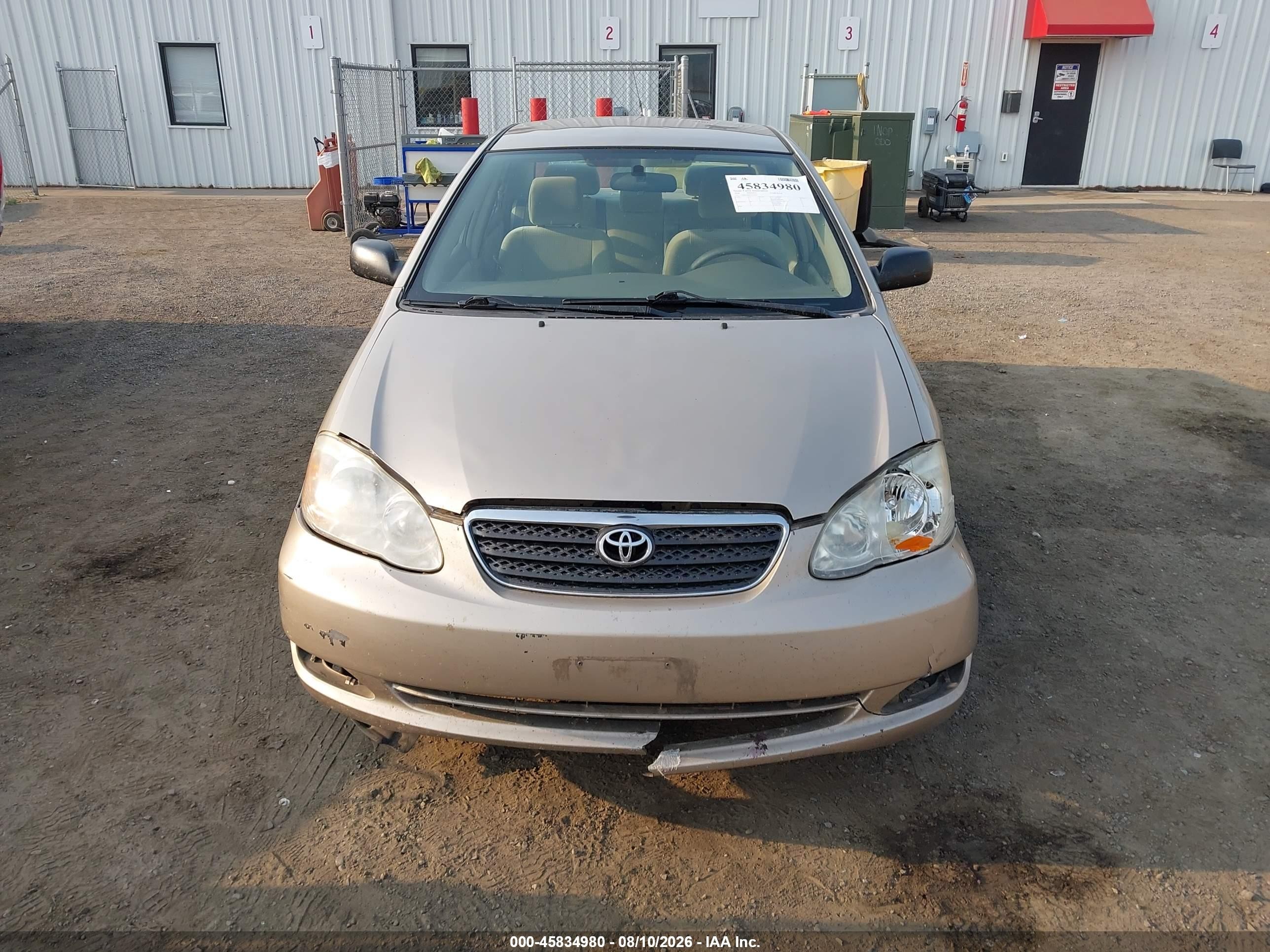 2008 Toyota Corolla Ce Gold vin: 2T1BR32E68C916420