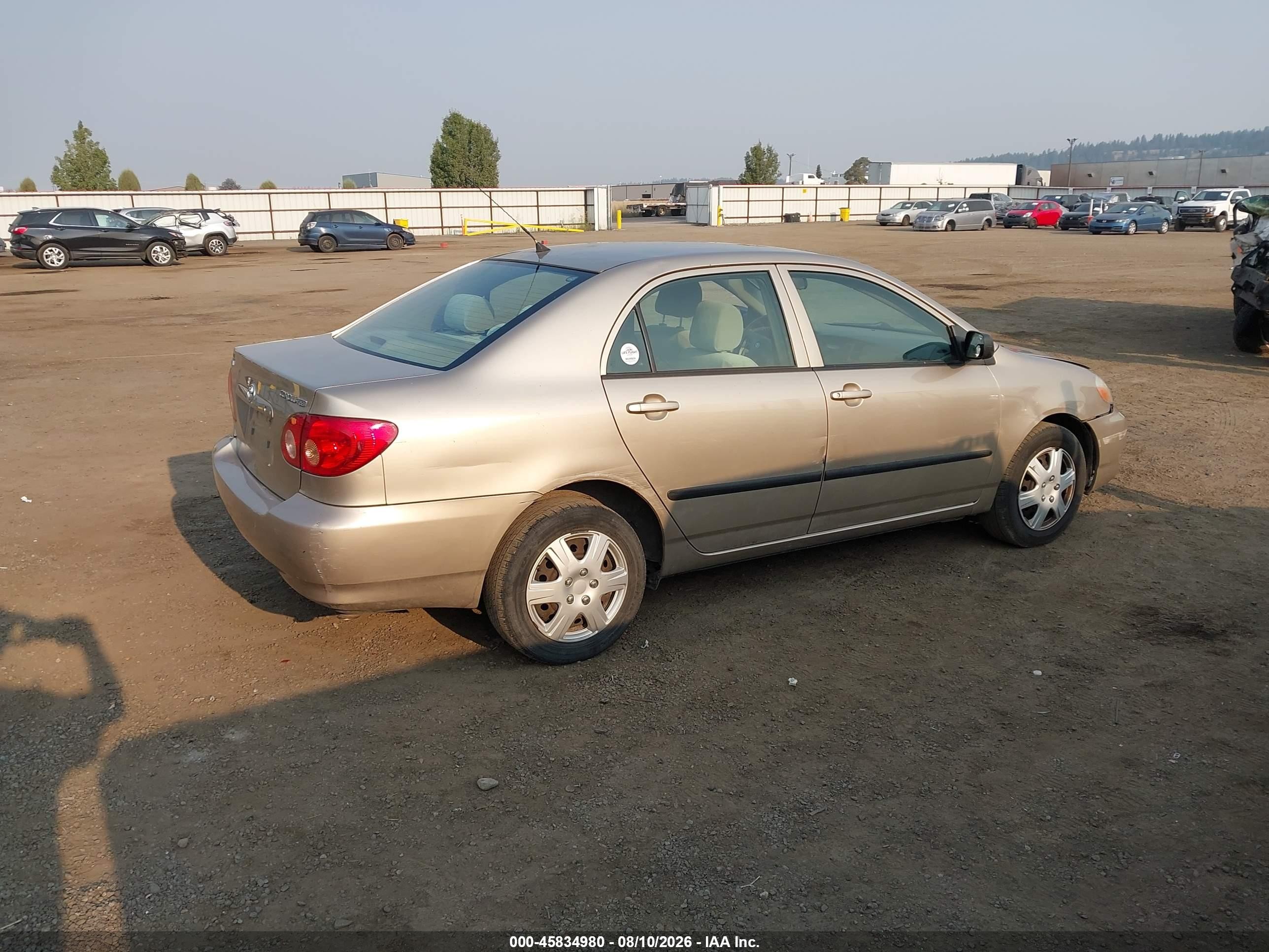 2008 Toyota Corolla Ce Gold vin: 2T1BR32E68C916420