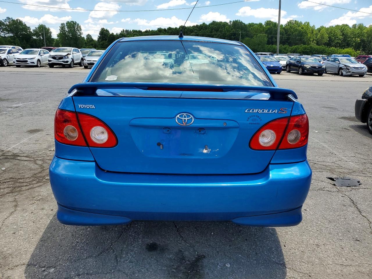 2008 Toyota Corolla S Blue vin: 2T1BR32E68C916823
