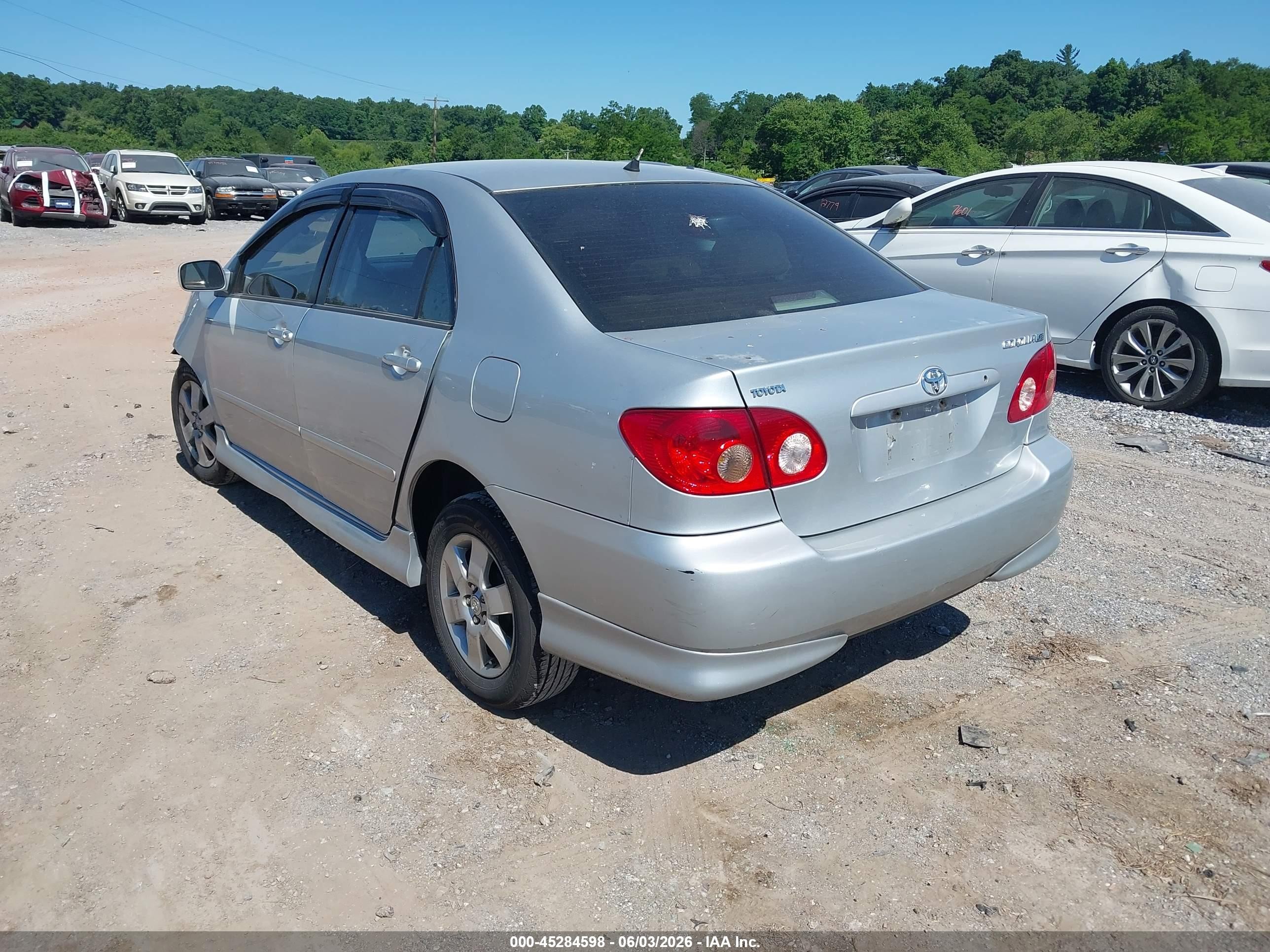 2008 Toyota Corolla Le Silver vin: 2T1BR32E68C919916
