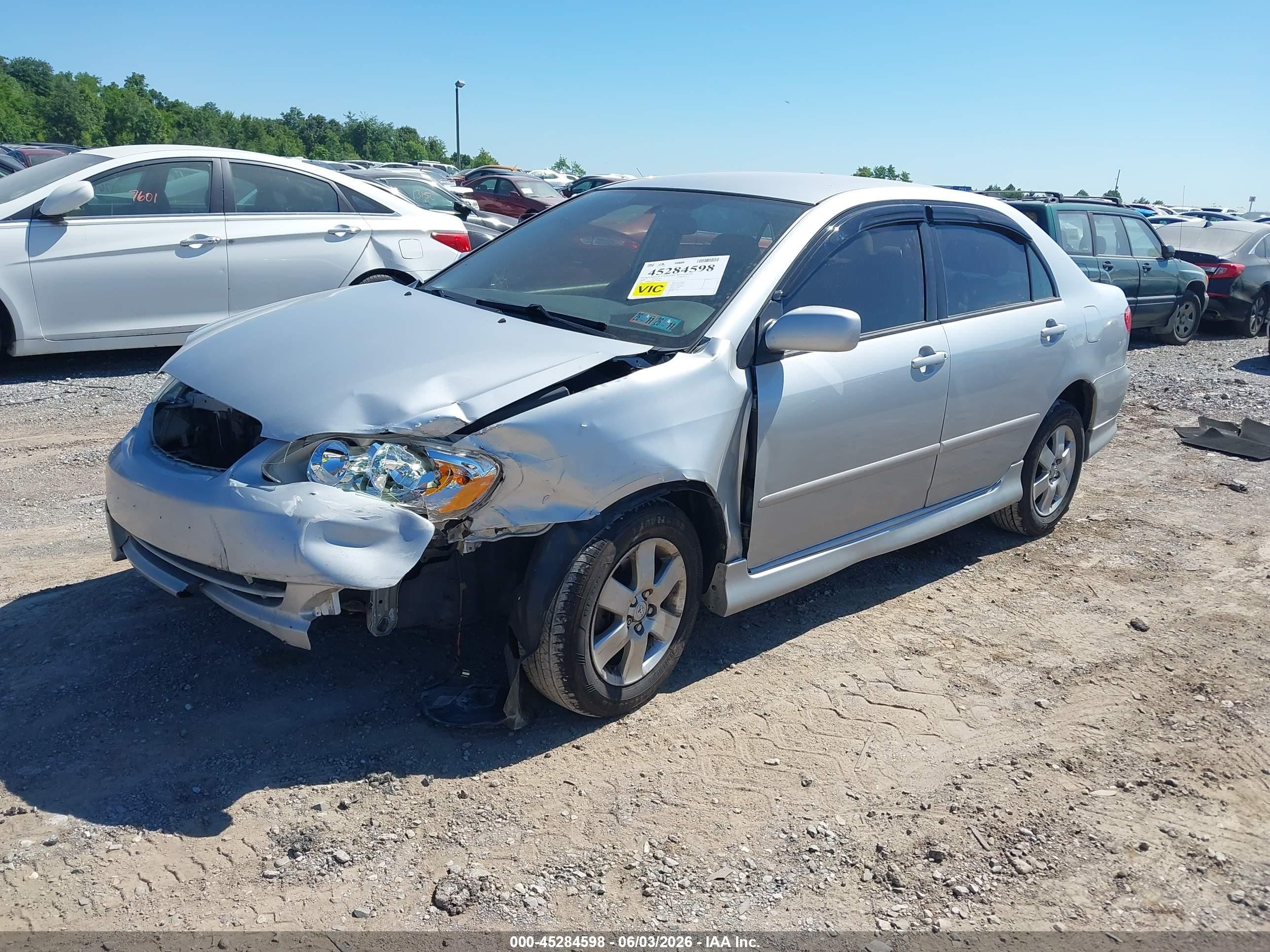 2008 Toyota Corolla Le Silver vin: 2T1BR32E68C919916