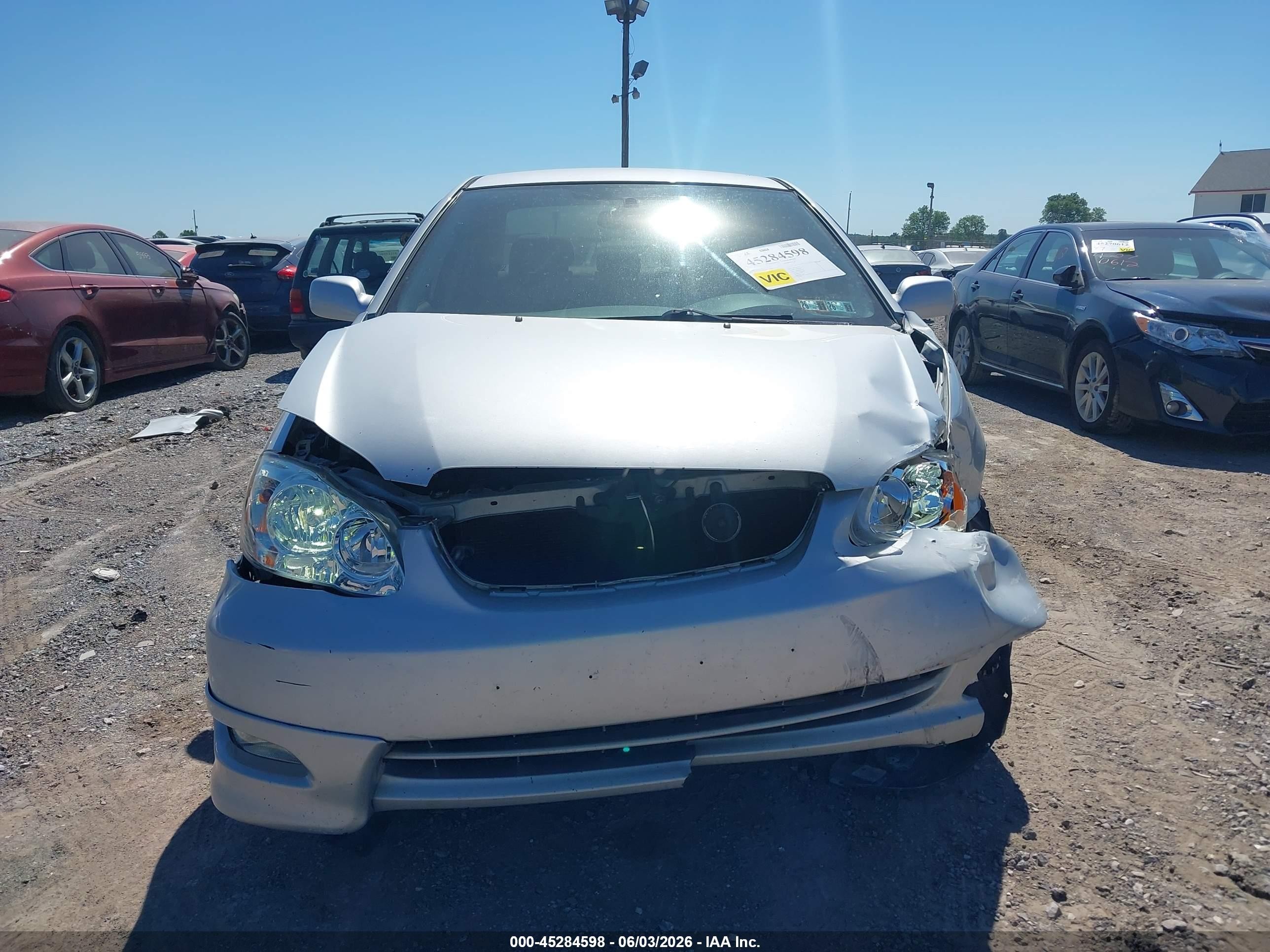 2008 Toyota Corolla Le Silver vin: 2T1BR32E68C919916