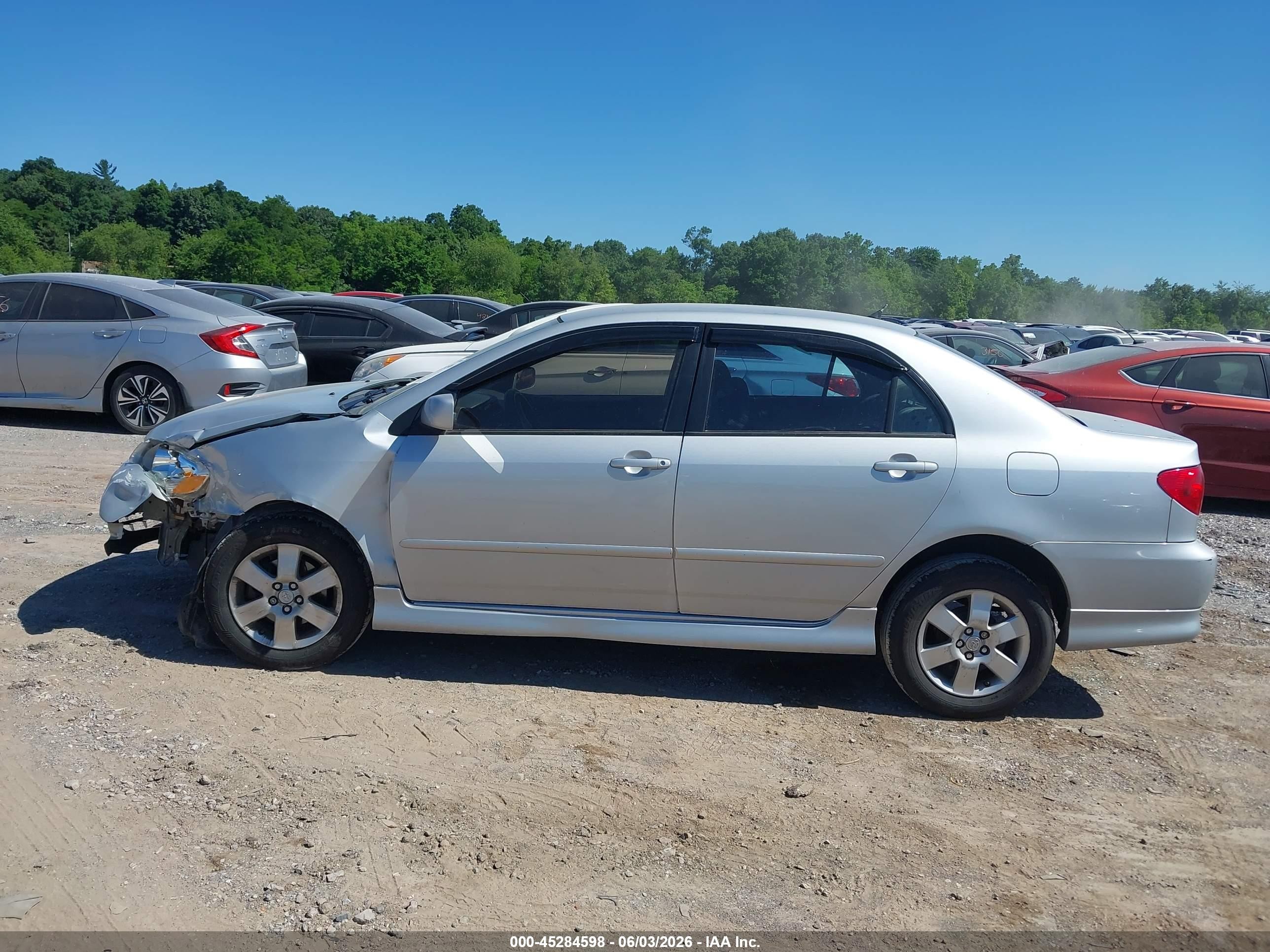 2008 Toyota Corolla Le Silver vin: 2T1BR32E68C919916
