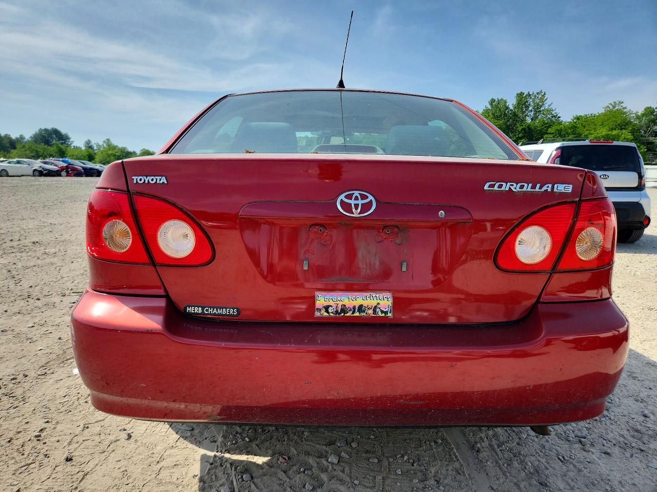 2008 Toyota Corolla Le Red vin: 2T1BR32E68C928826