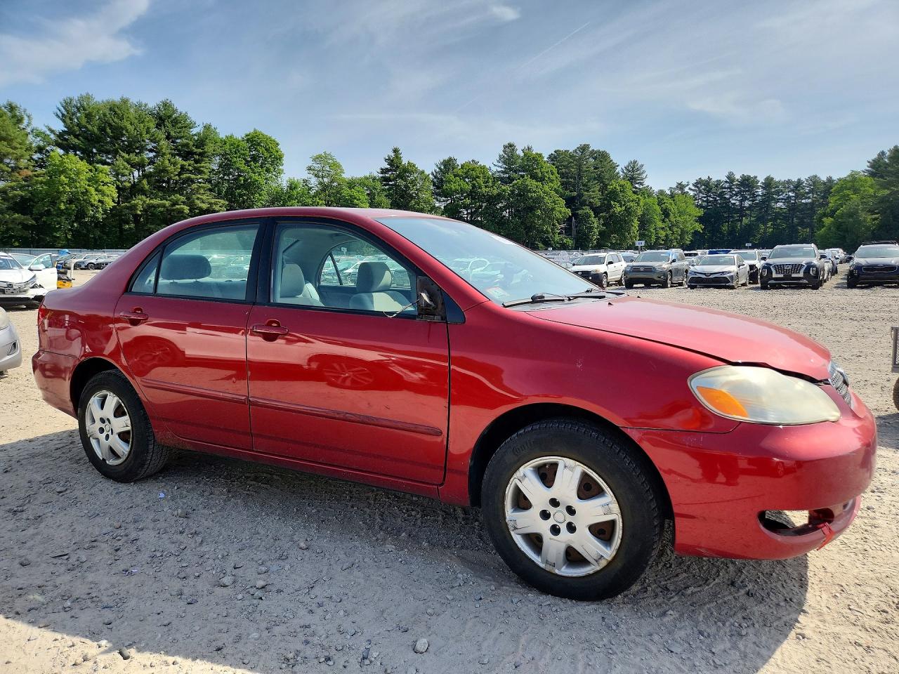 2008 Toyota Corolla Le Red vin: 2T1BR32E68C928826