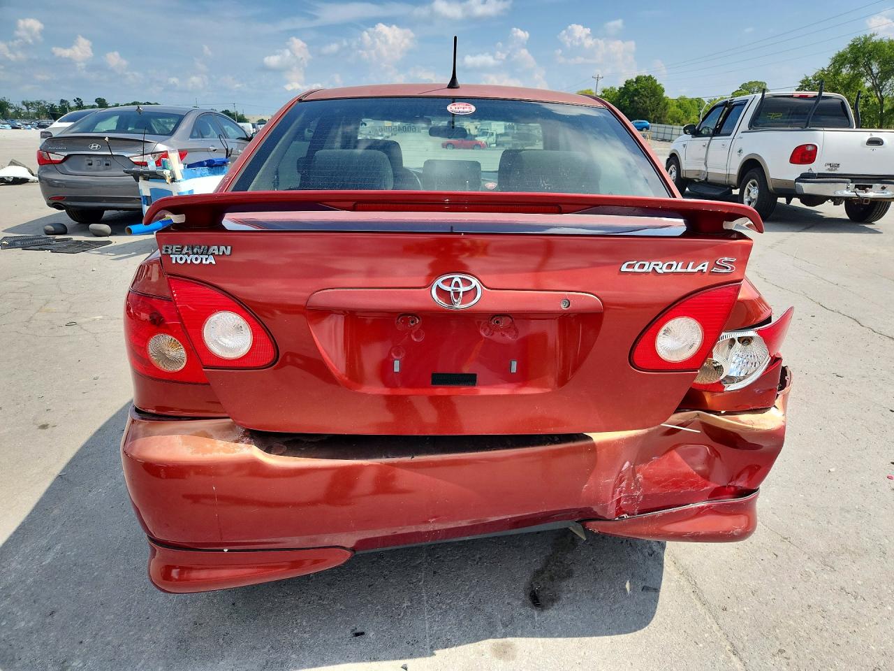 2008 Toyota Corolla S Красный vin: 2T1BR32E68C928969