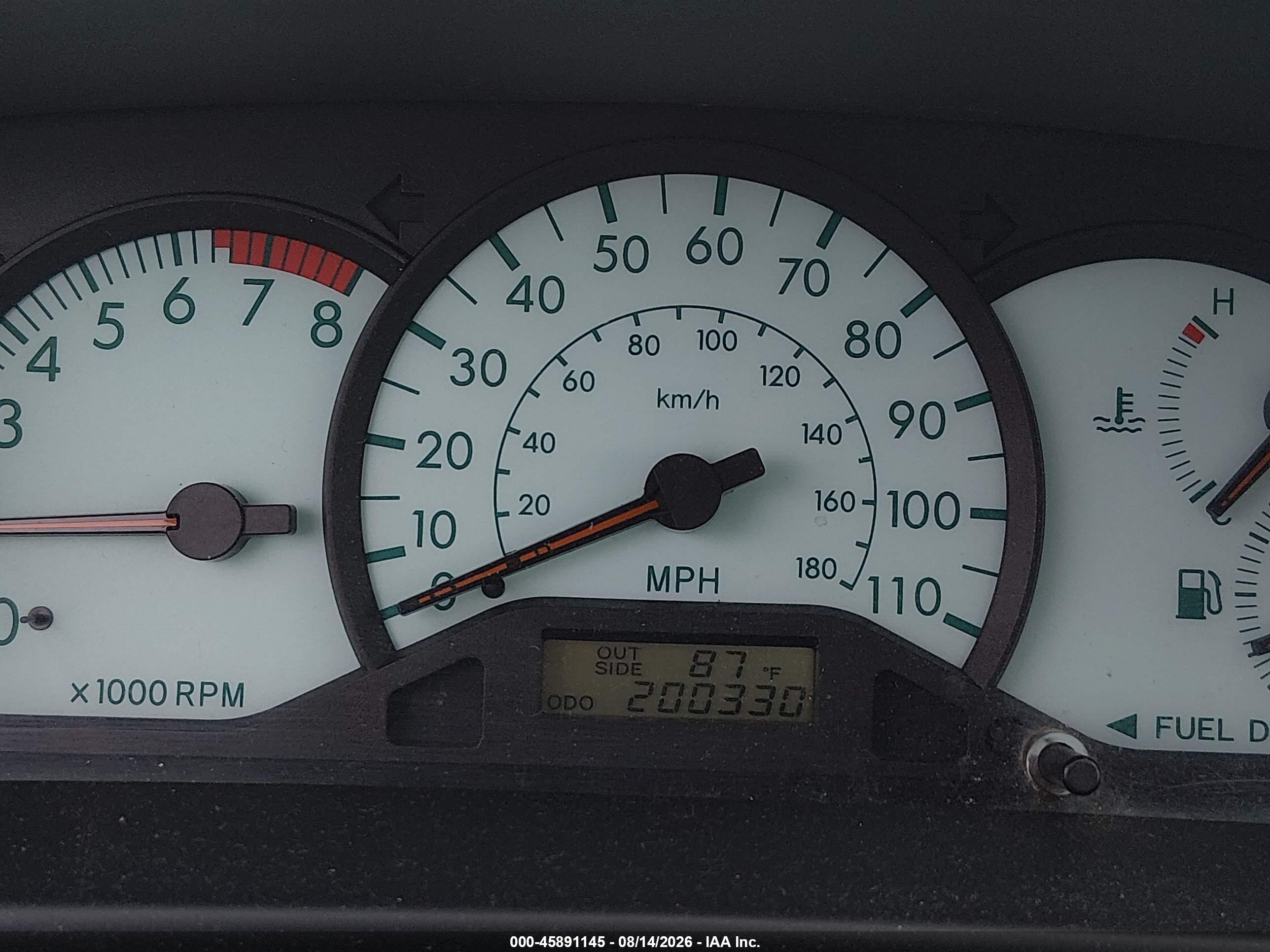 2003 Toyota Corolla Le Silver vin: 2T1BR32E73C024492