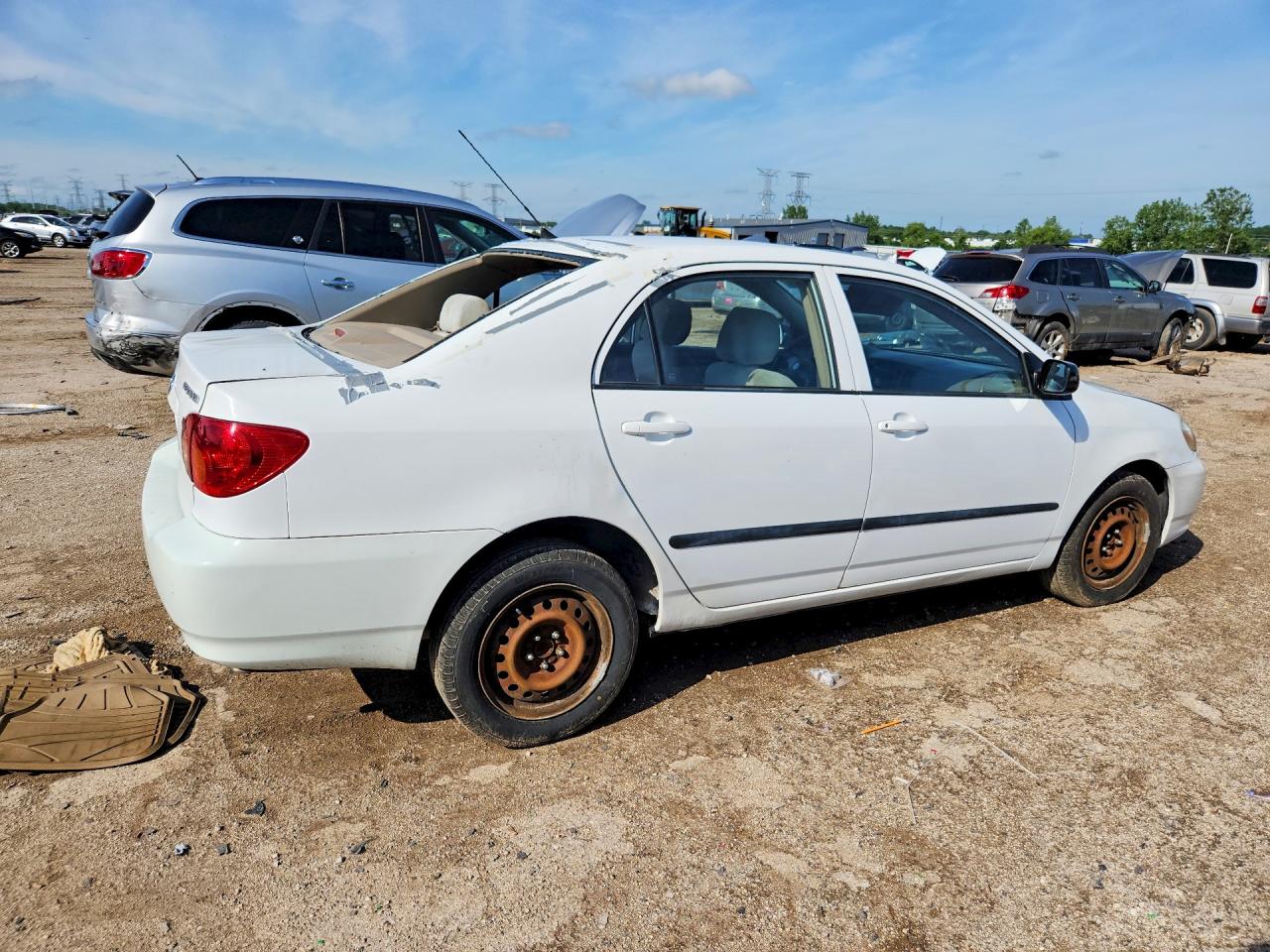 2003 Toyota Corolla Ce Белый vin: 2T1BR32E73C038781