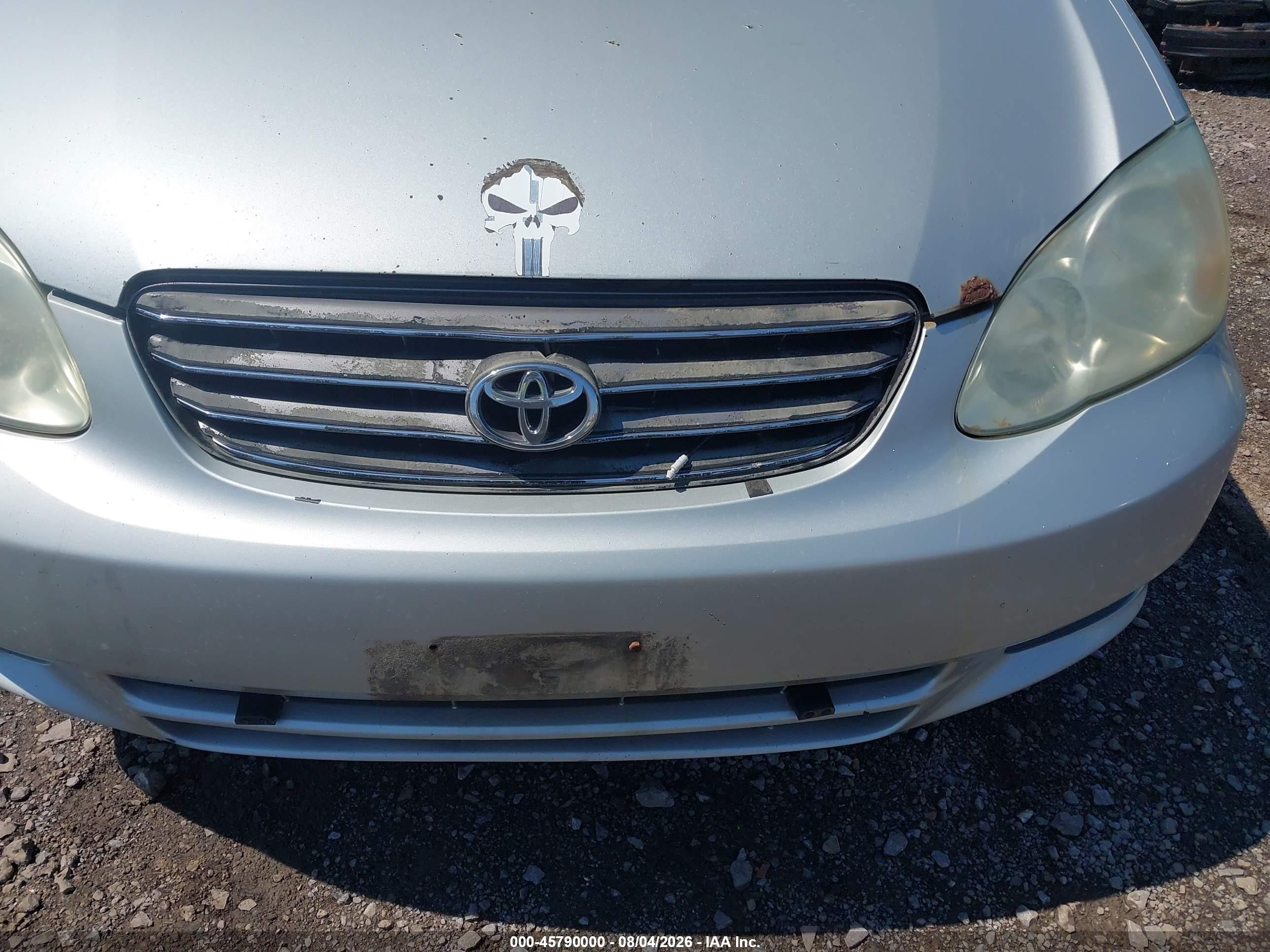 2003 Toyota Corolla Le Silver vin: 2T1BR32E73C065558