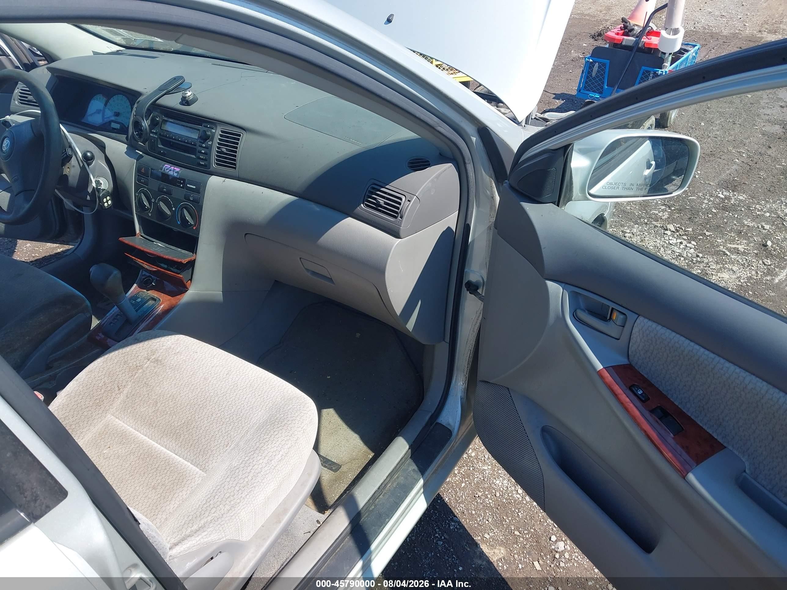 2003 Toyota Corolla Le Silver vin: 2T1BR32E73C065558