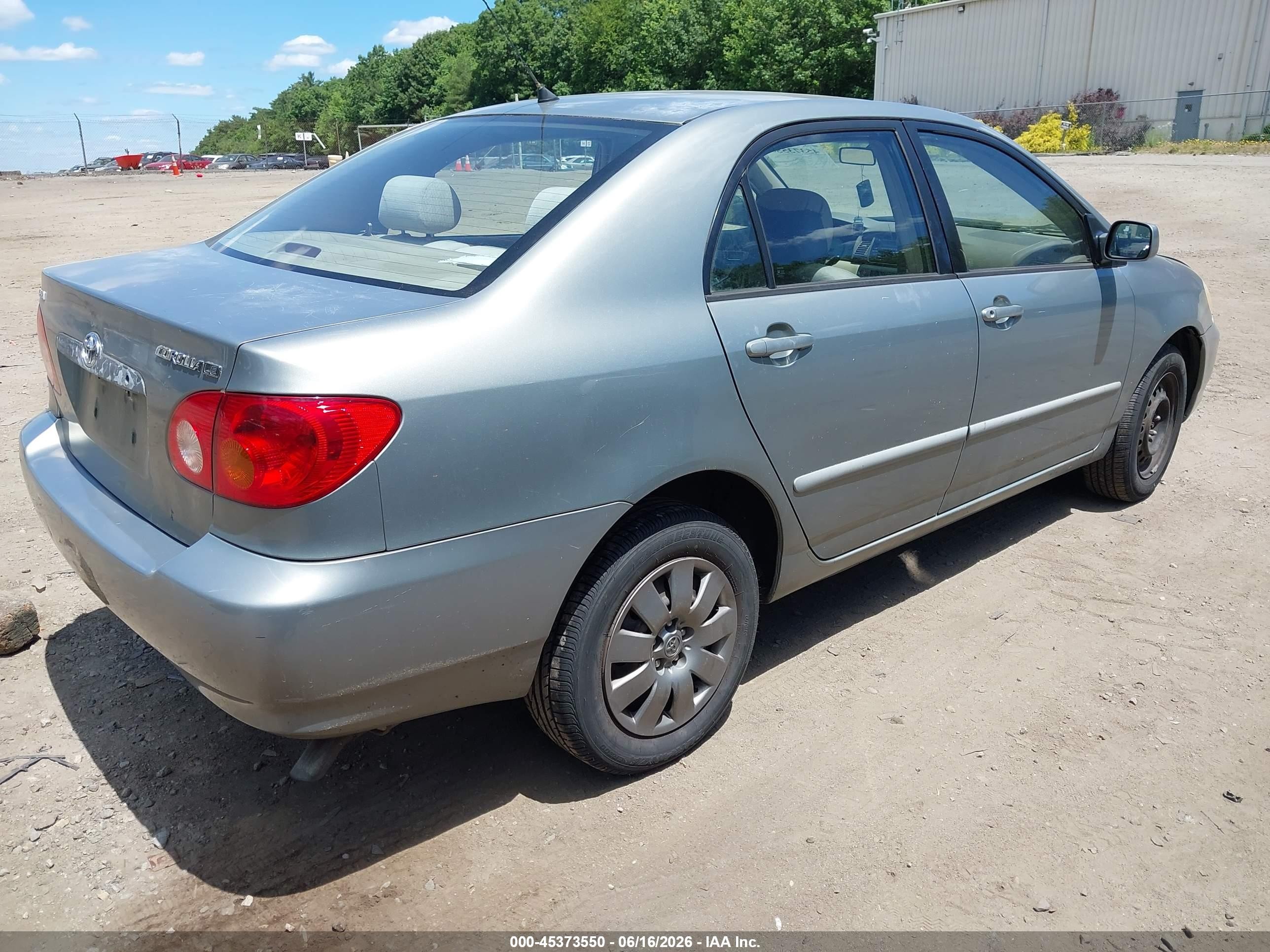 2004 Toyota Corolla Le Gray vin: 2T1BR32E74C193350