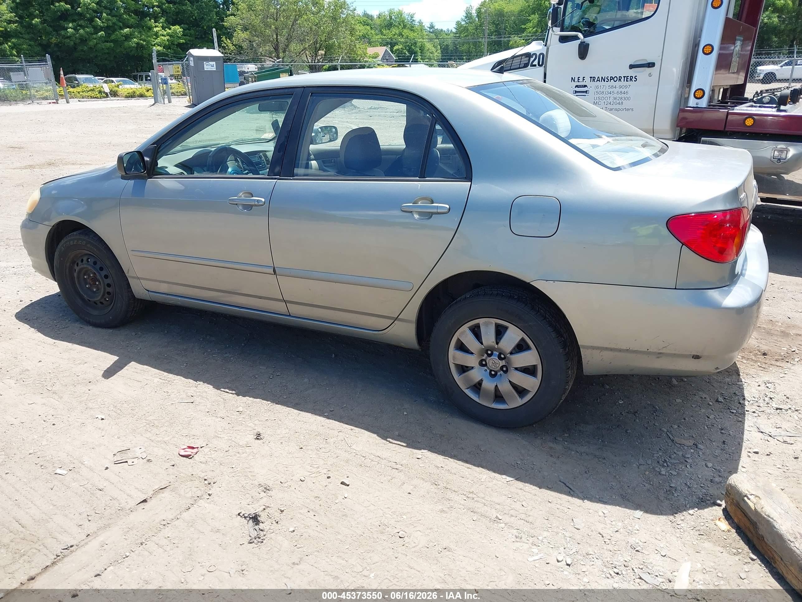 2004 Toyota Corolla Le Gray vin: 2T1BR32E74C193350