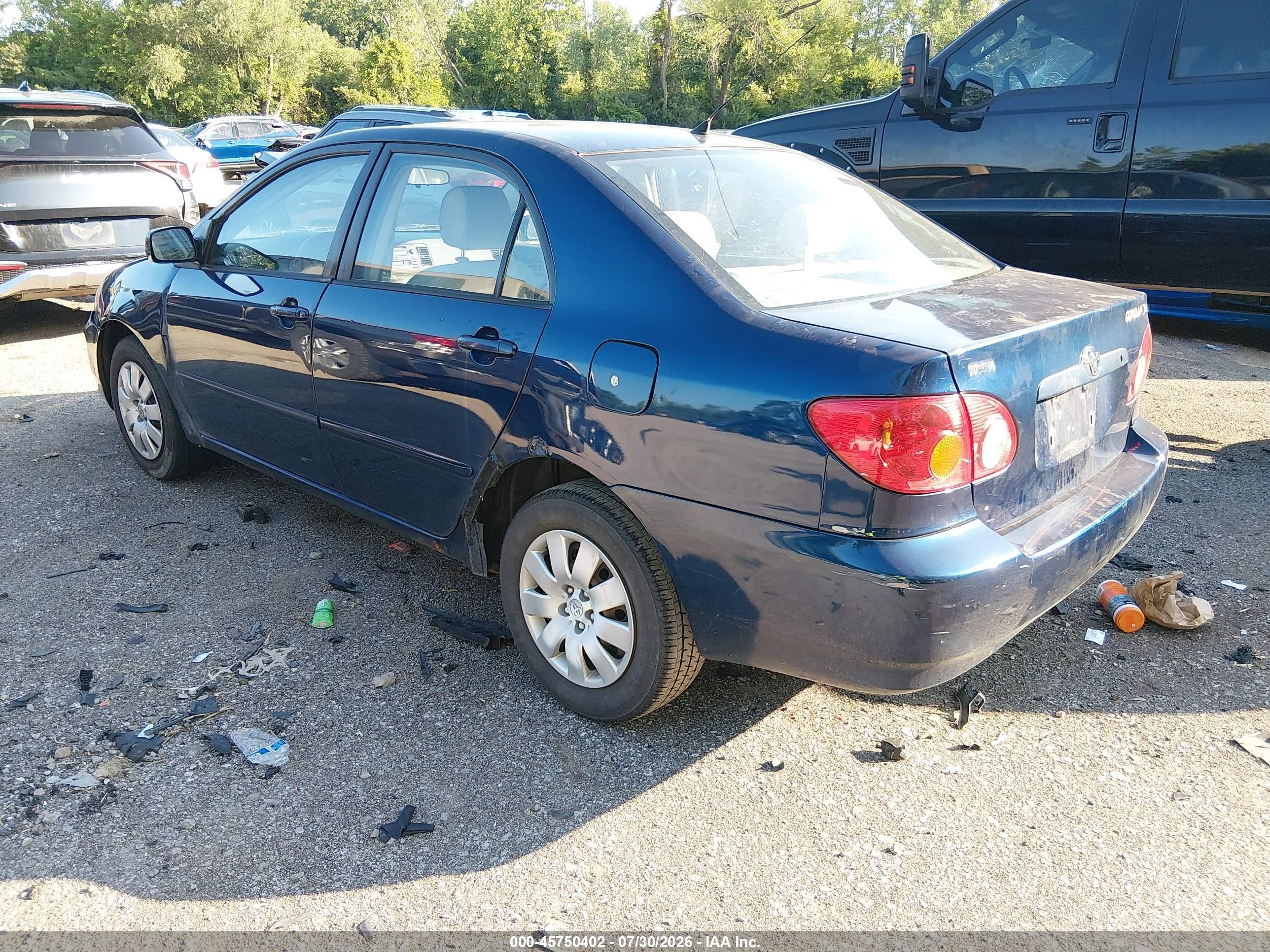 2004 Toyota Corolla Le Blue vin: 2T1BR32E74C198080