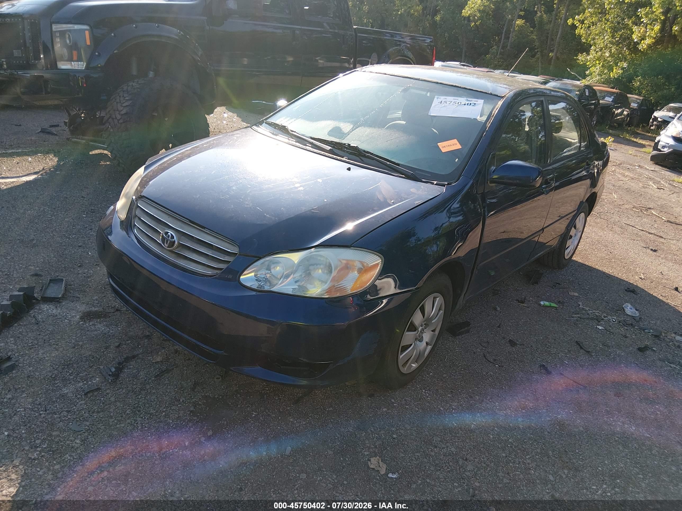 2004 Toyota Corolla Le Blue vin: 2T1BR32E74C198080