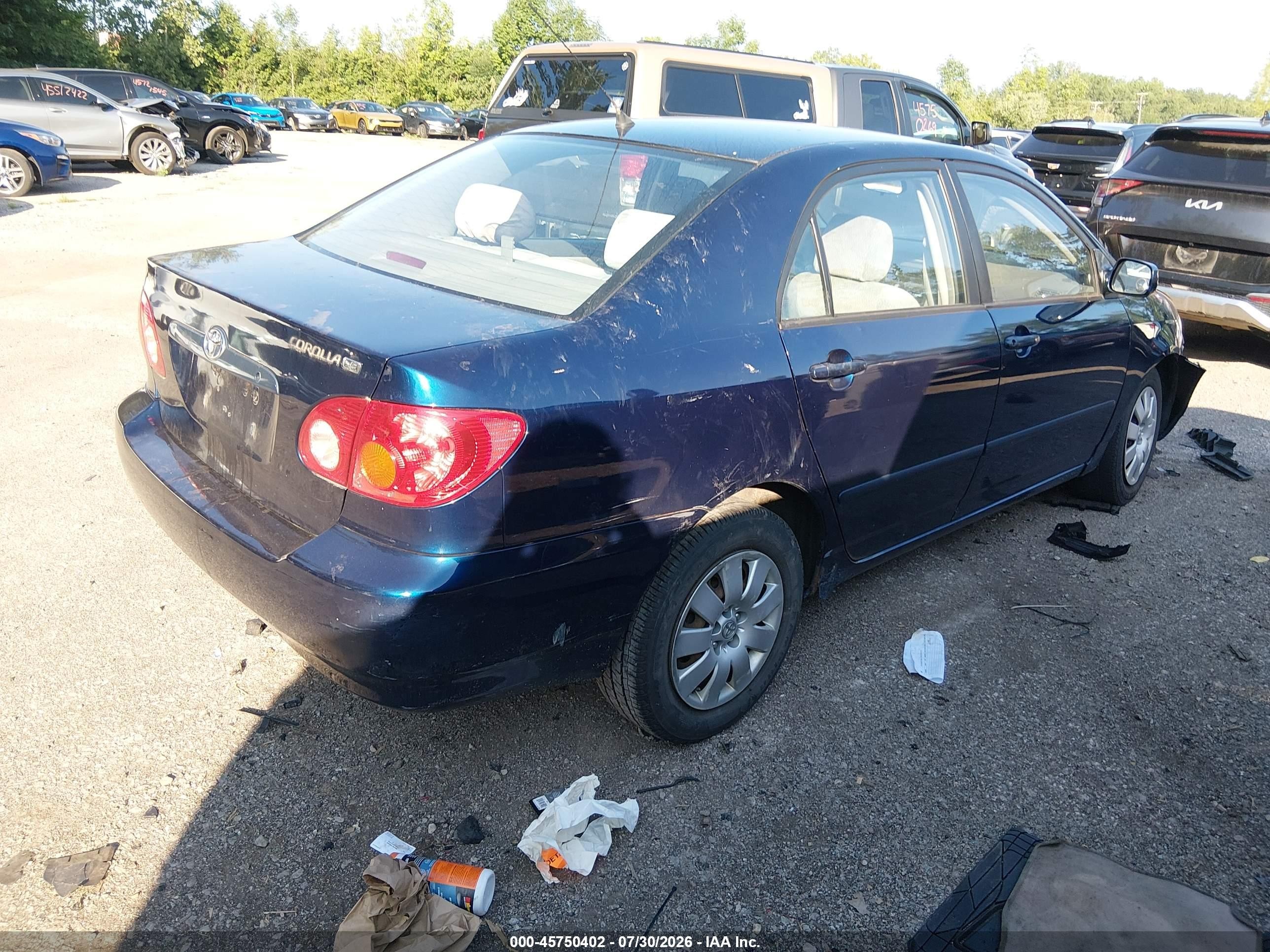 2004 Toyota Corolla Le Blue vin: 2T1BR32E74C198080
