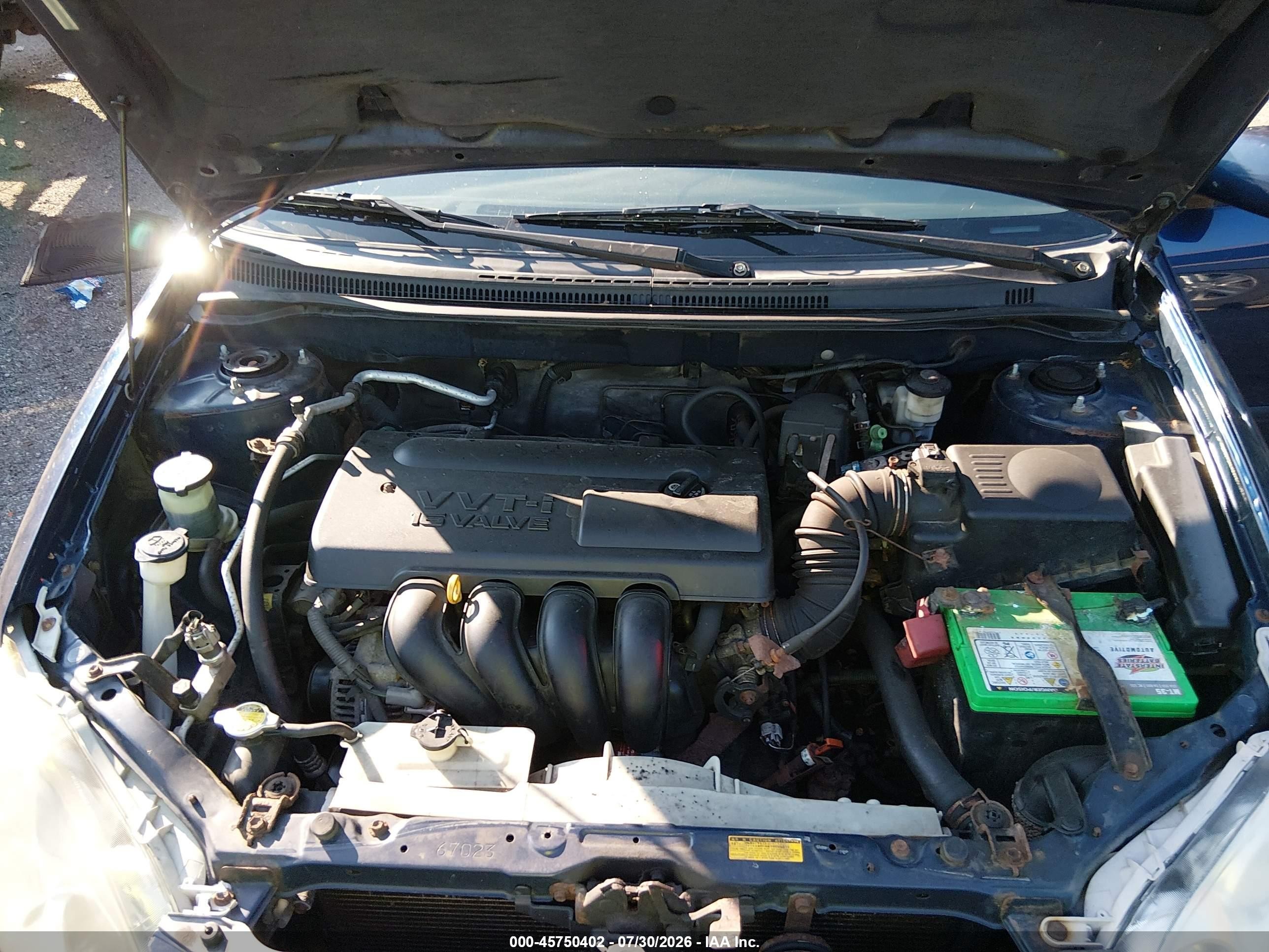 2004 Toyota Corolla Le Blue vin: 2T1BR32E74C198080