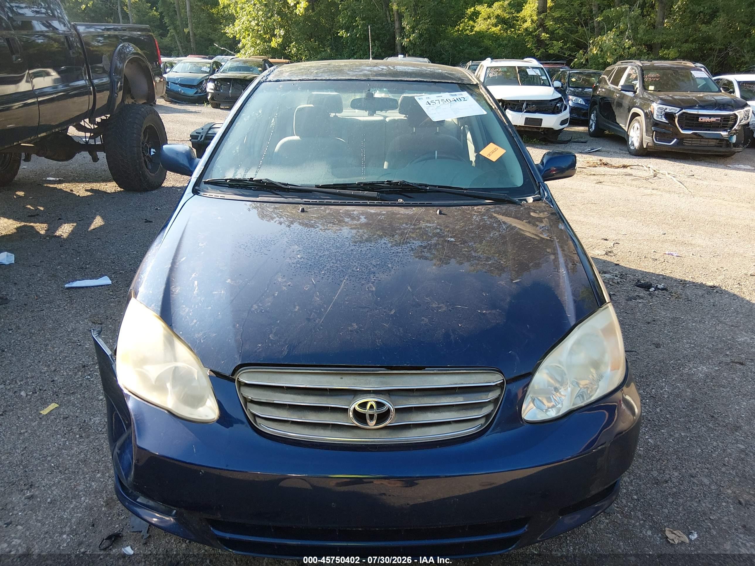 2004 Toyota Corolla Le Blue vin: 2T1BR32E74C198080
