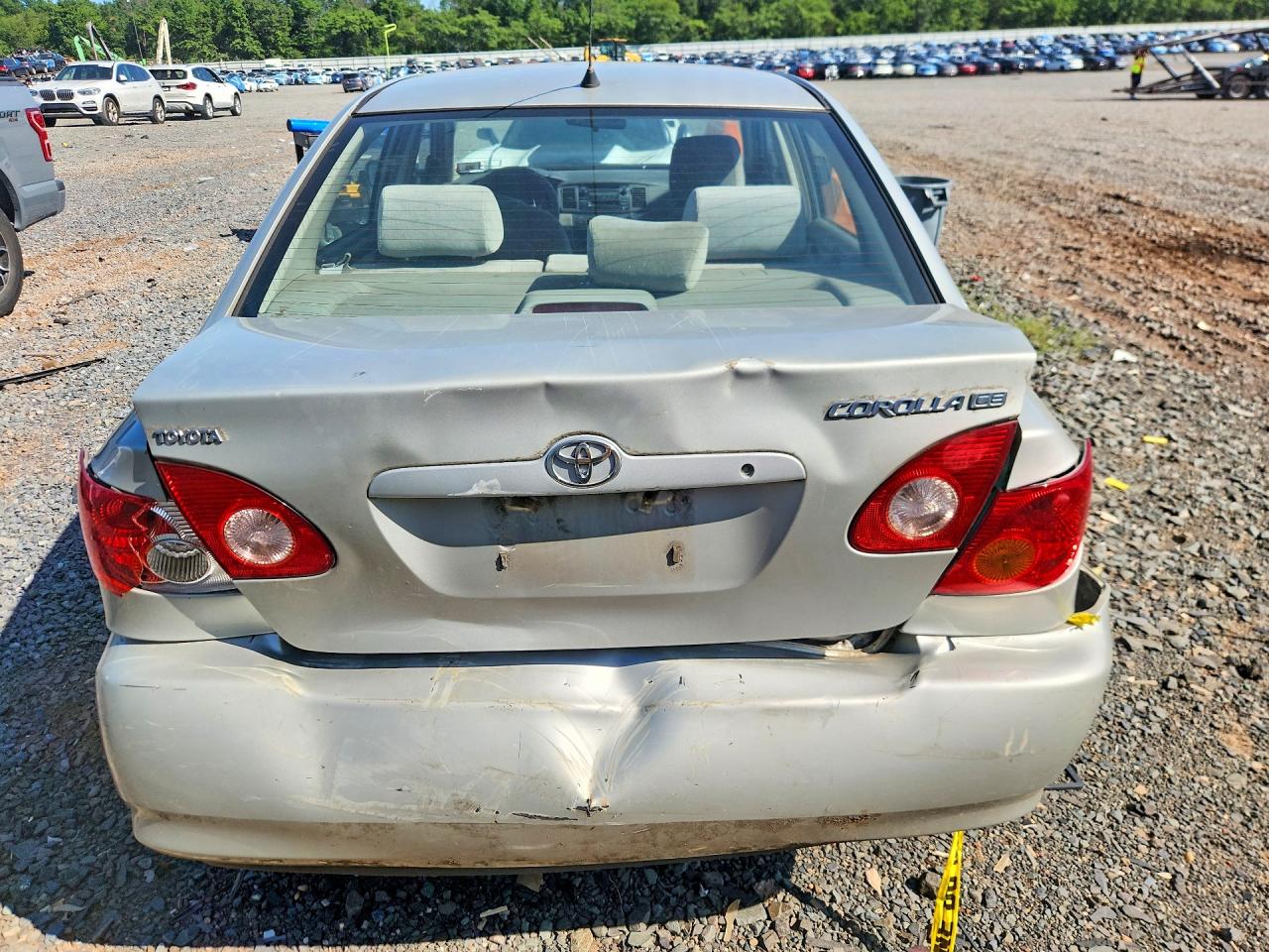 2004 Toyota Corolla Ce Silver vin: 2T1BR32E74C301272