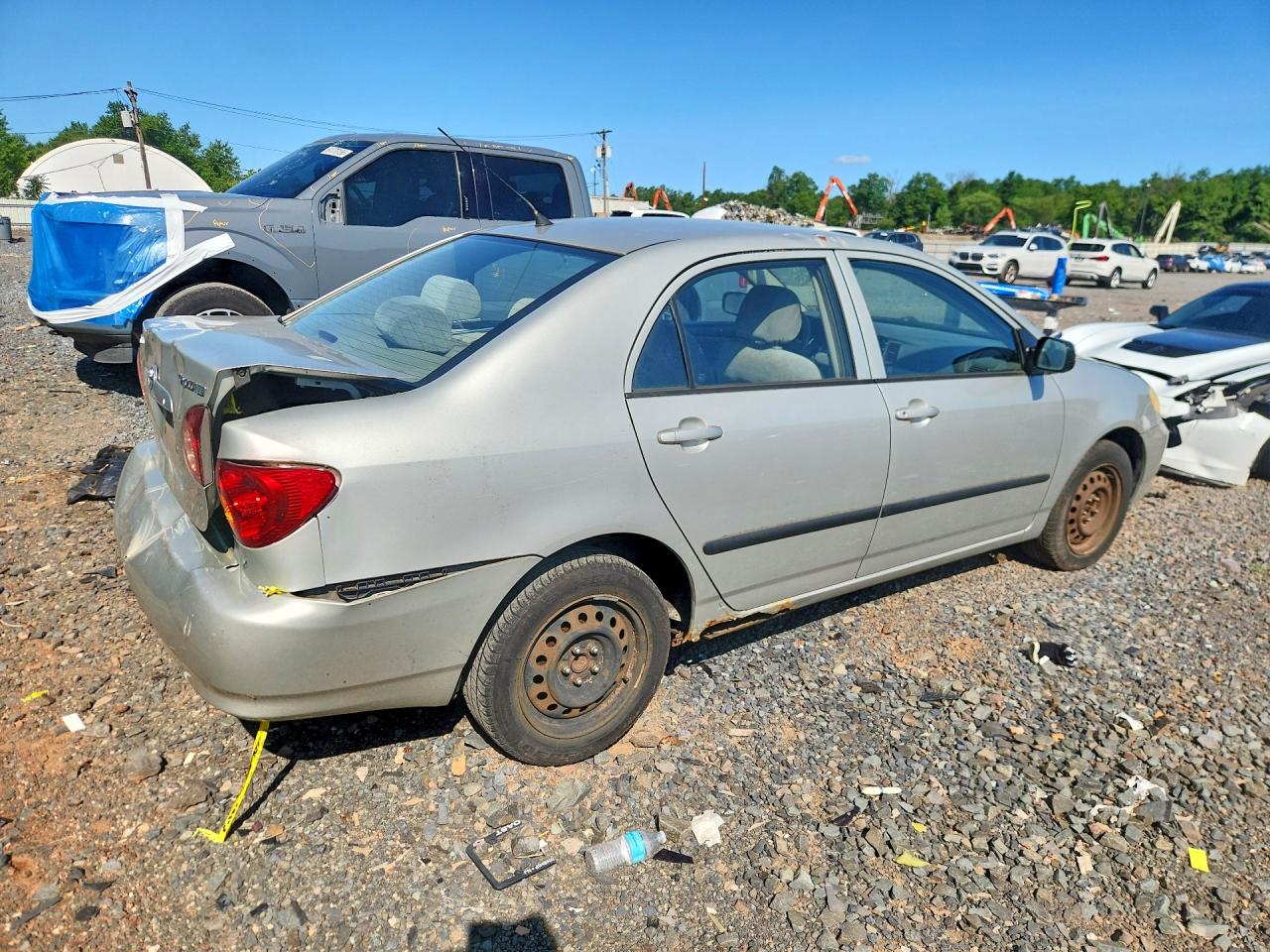 2004 Toyota Corolla Ce Silver vin: 2T1BR32E74C301272