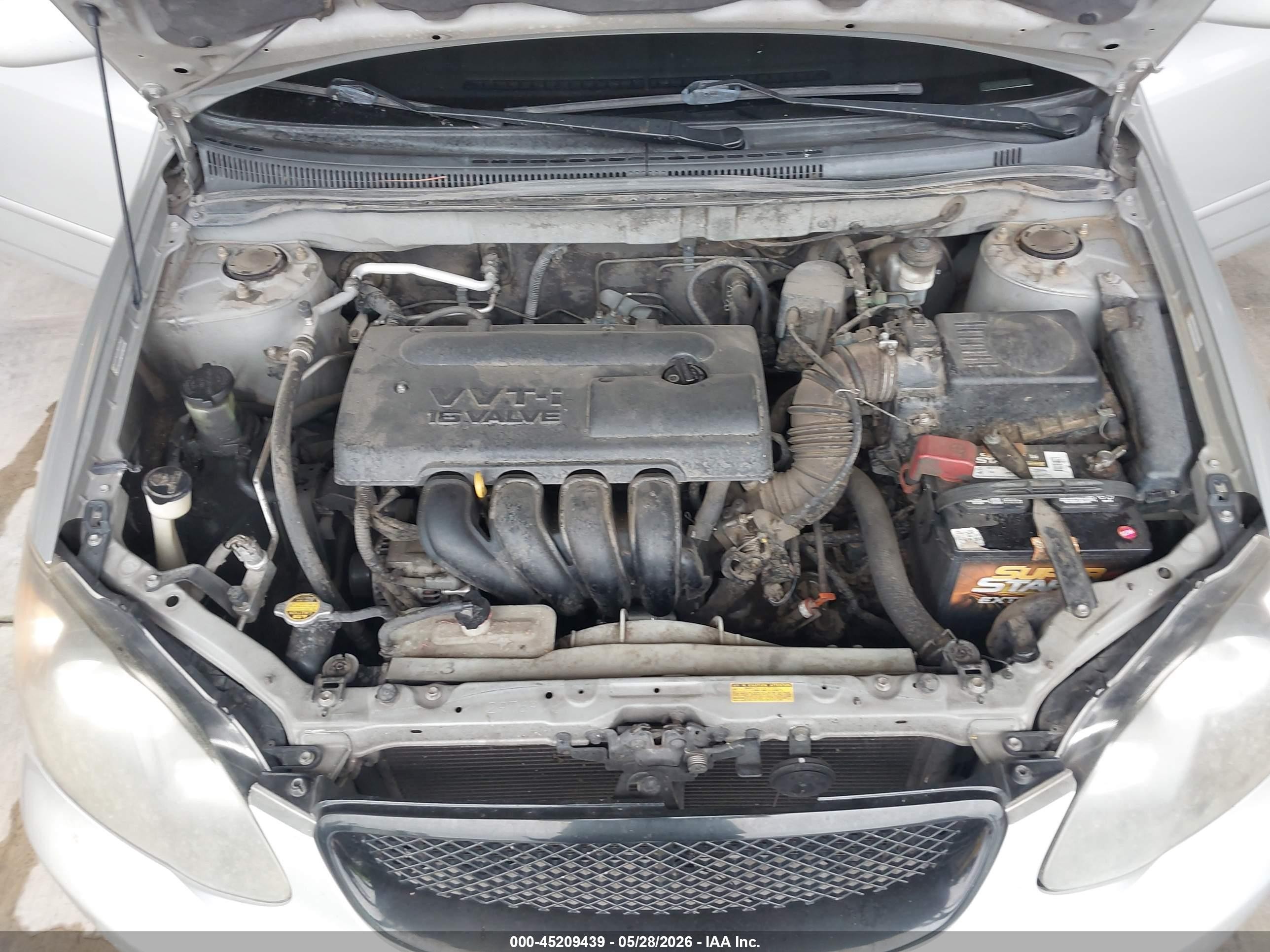 2004 Toyota Corolla Le Silver vin: 2T1BR32E74C316628