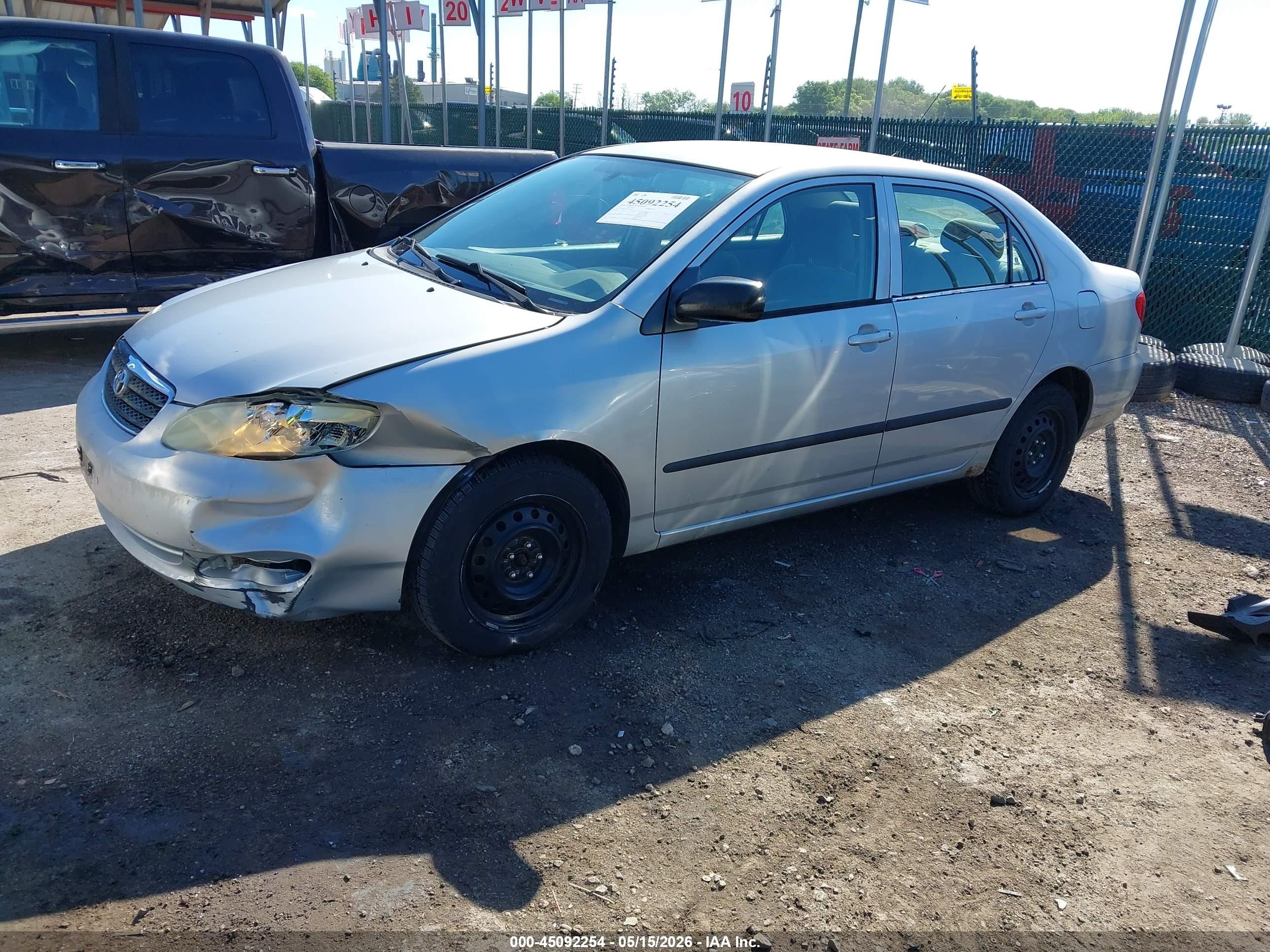 2005 Toyota Corolla Ce Silver vin: 2T1BR32E75C332118