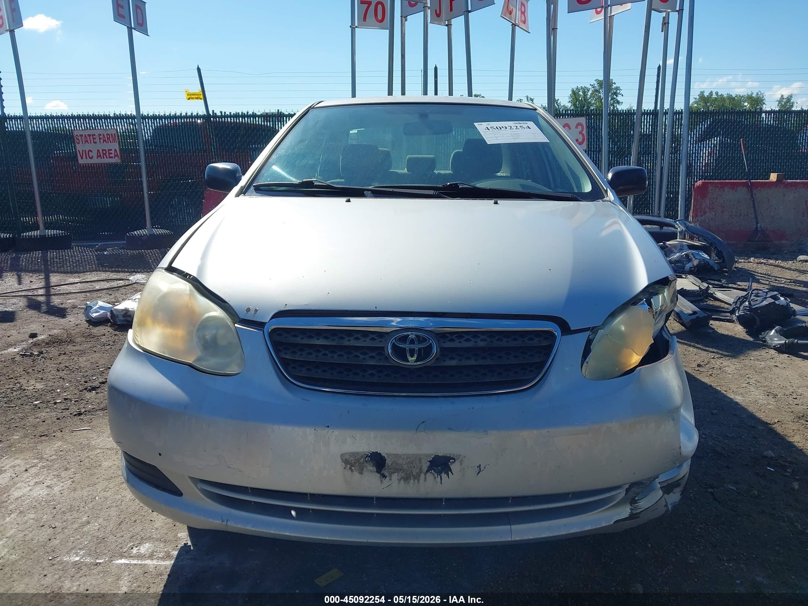 2005 Toyota Corolla Ce Silver vin: 2T1BR32E75C332118