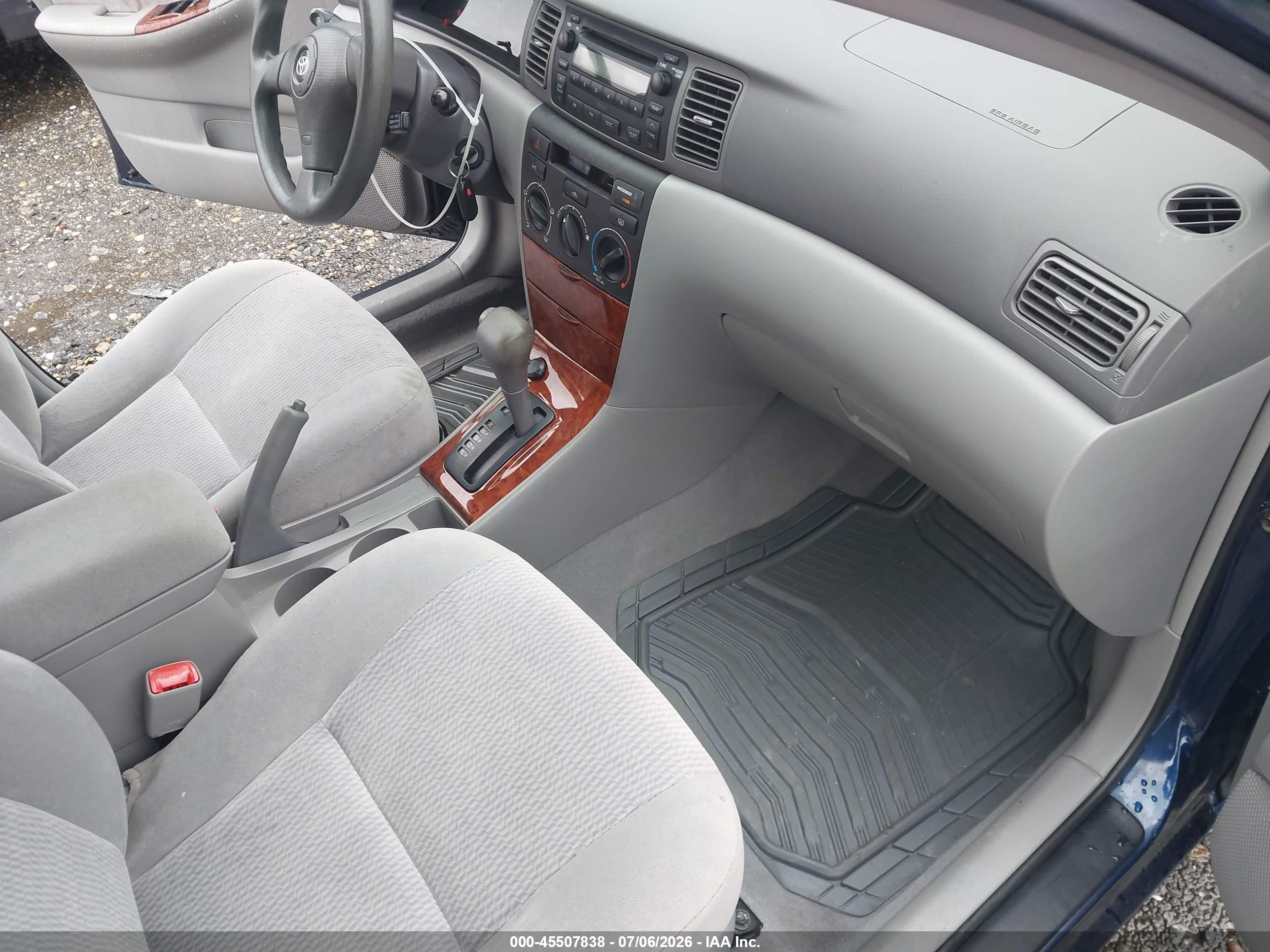 2005 Toyota Corolla Le Blue vin: 2T1BR32E75C344110