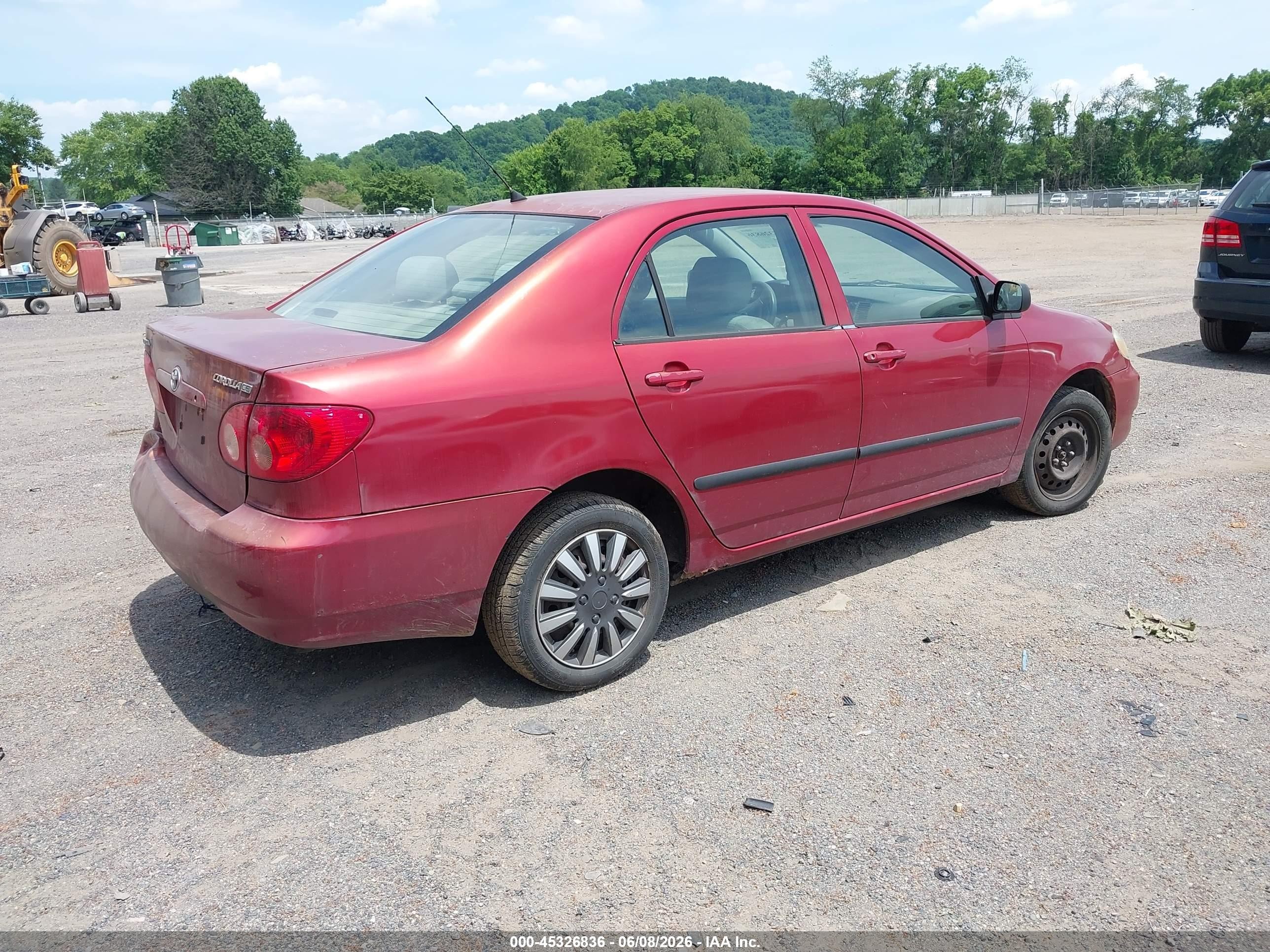 2005 Toyota Corolla Ce Orange vin: 2T1BR32E75C463601