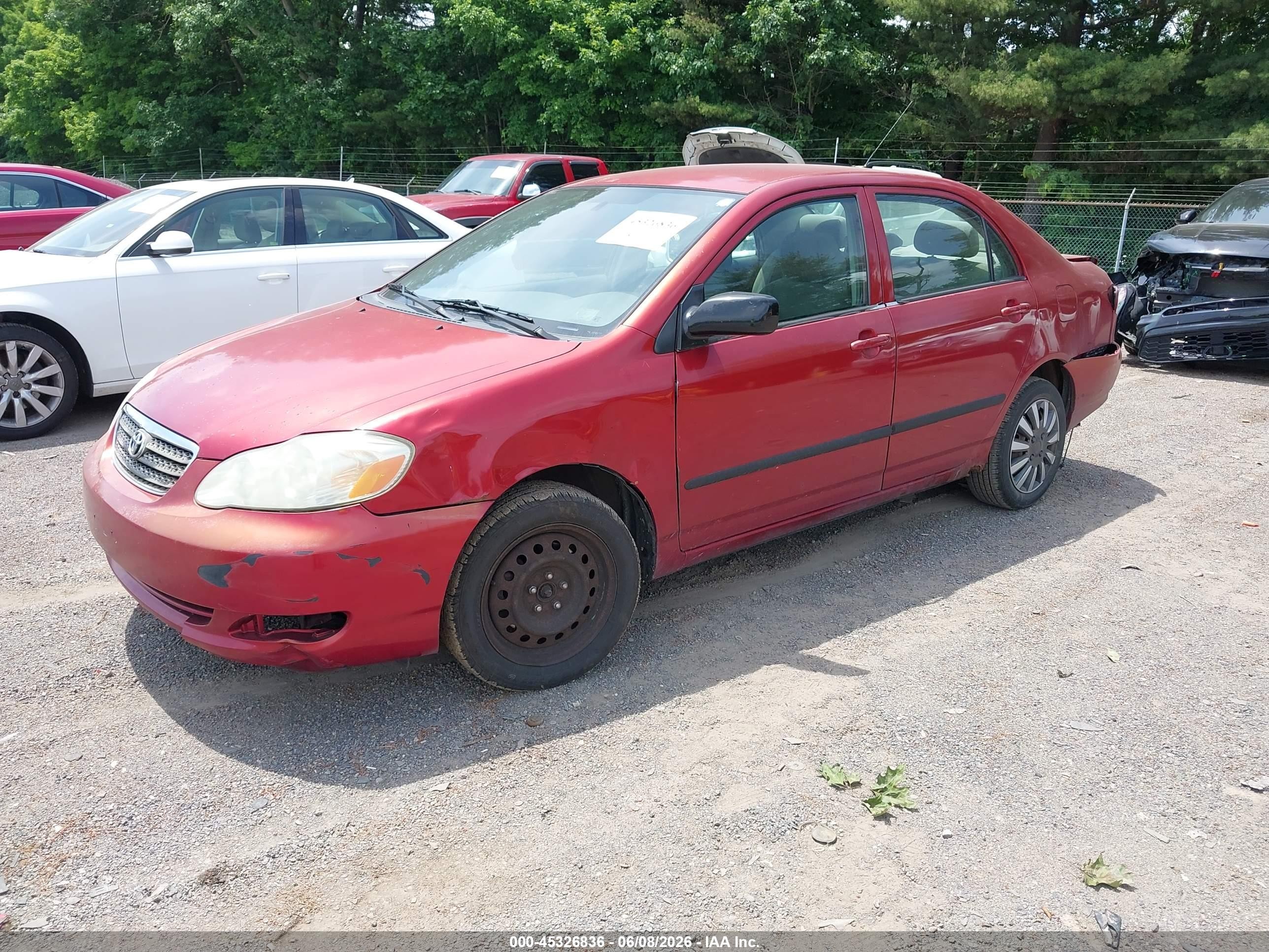 2005 Toyota Corolla Ce Orange vin: 2T1BR32E75C463601