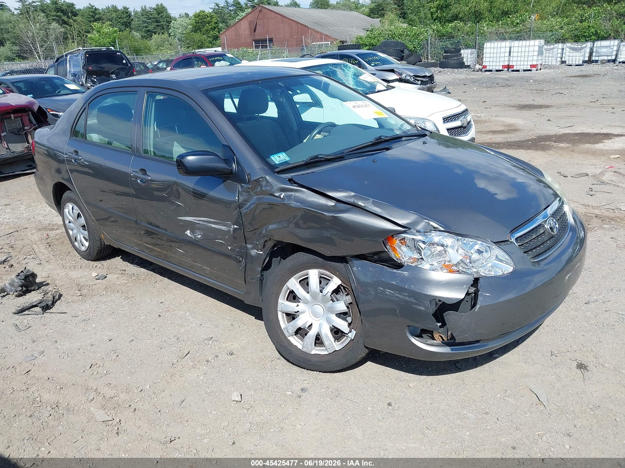 2005 Toyota Corolla Ce Gray vin: 2T1BR32E75C472444