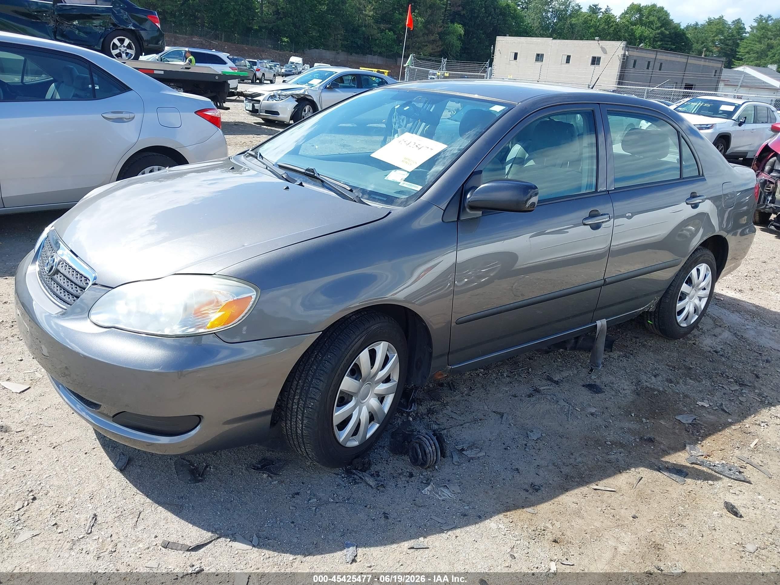 2005 Toyota Corolla Ce Gray vin: 2T1BR32E75C472444