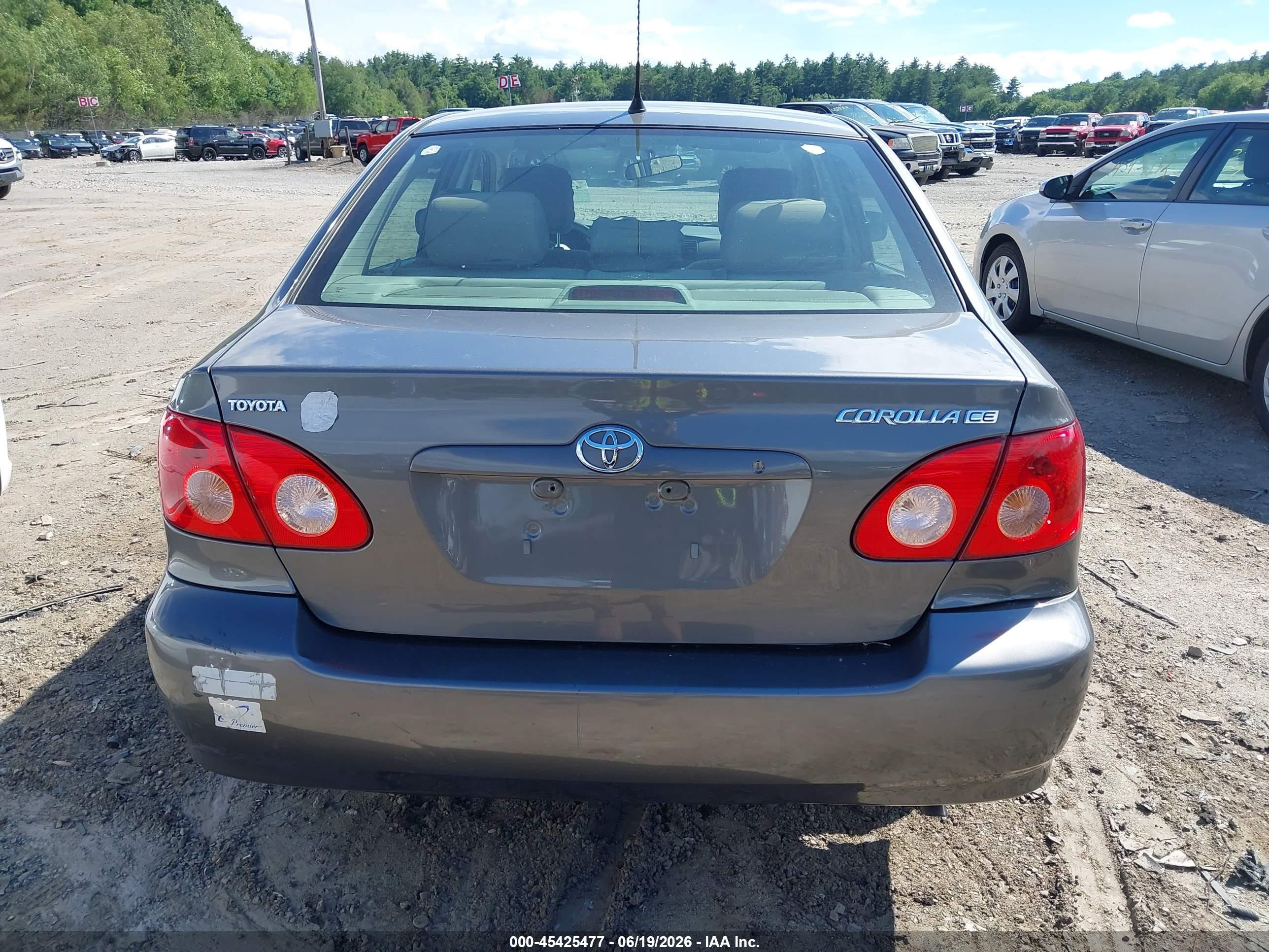 2005 Toyota Corolla Ce Gray vin: 2T1BR32E75C472444