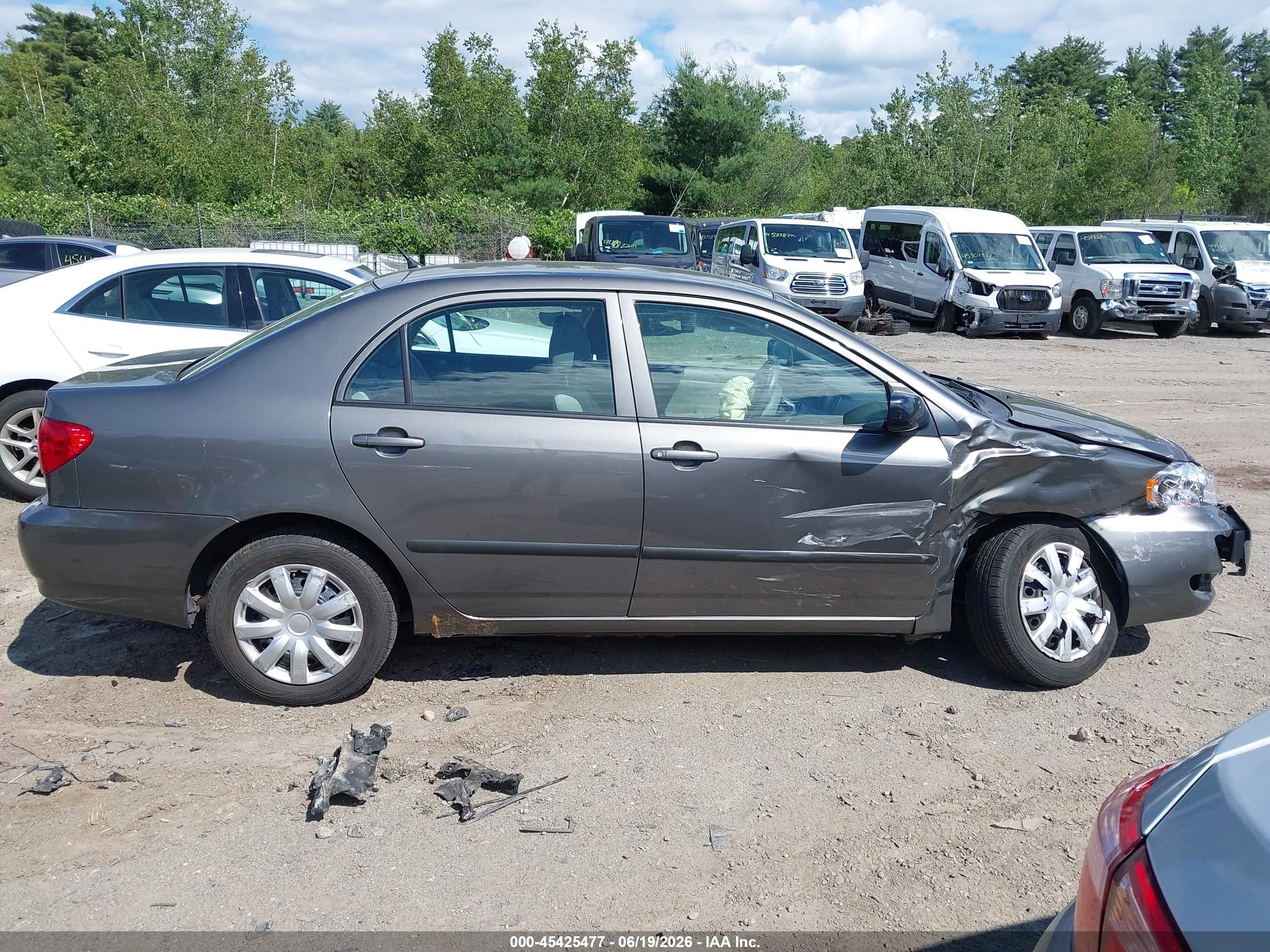 2005 Toyota Corolla Ce Gray vin: 2T1BR32E75C472444
