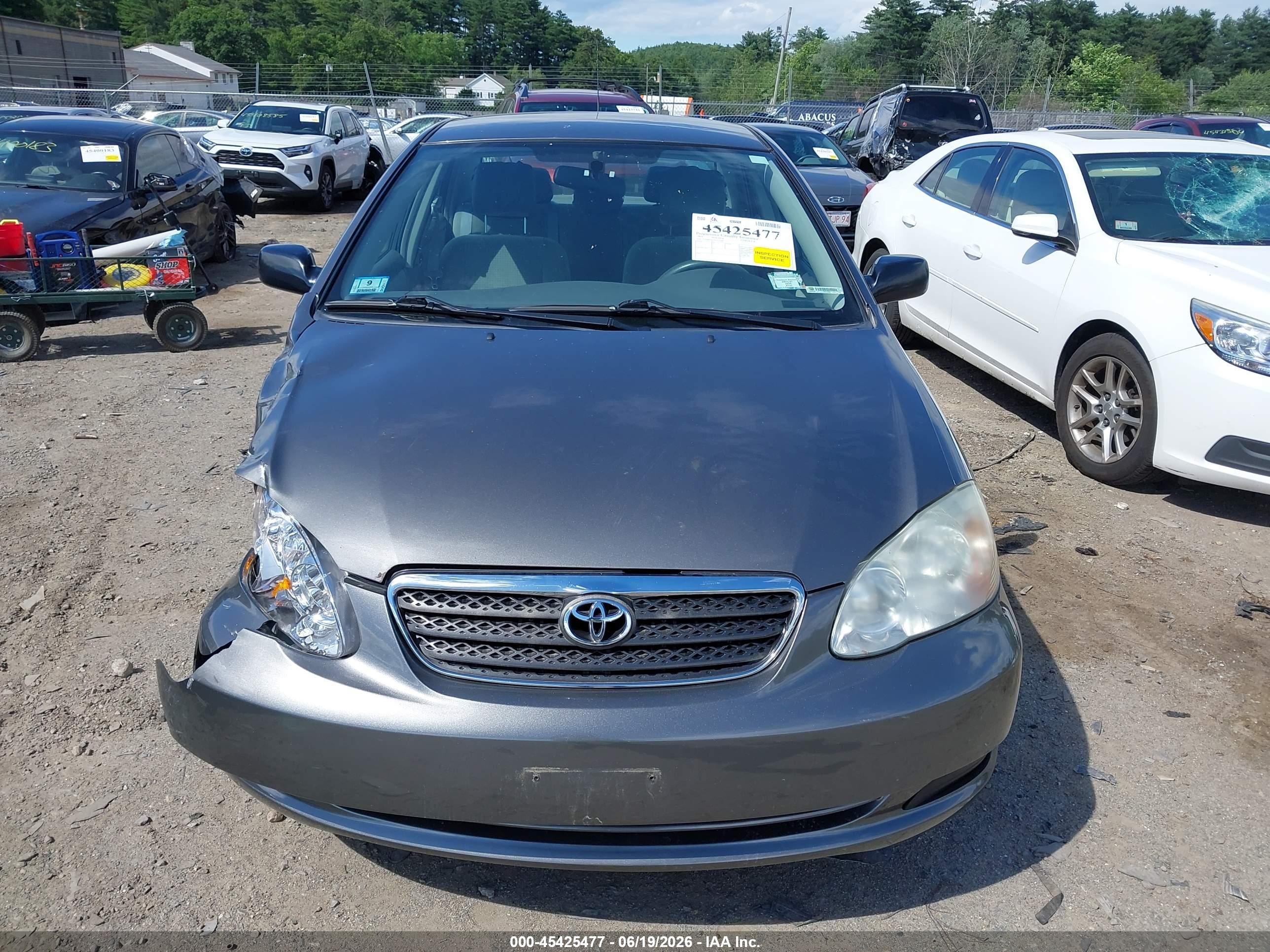 2005 Toyota Corolla Ce Gray vin: 2T1BR32E75C472444
