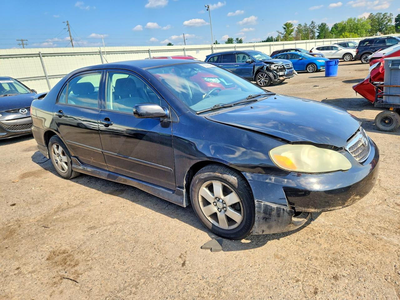 2005 Toyota Corolla S Black vin: 2T1BR32E75C490412