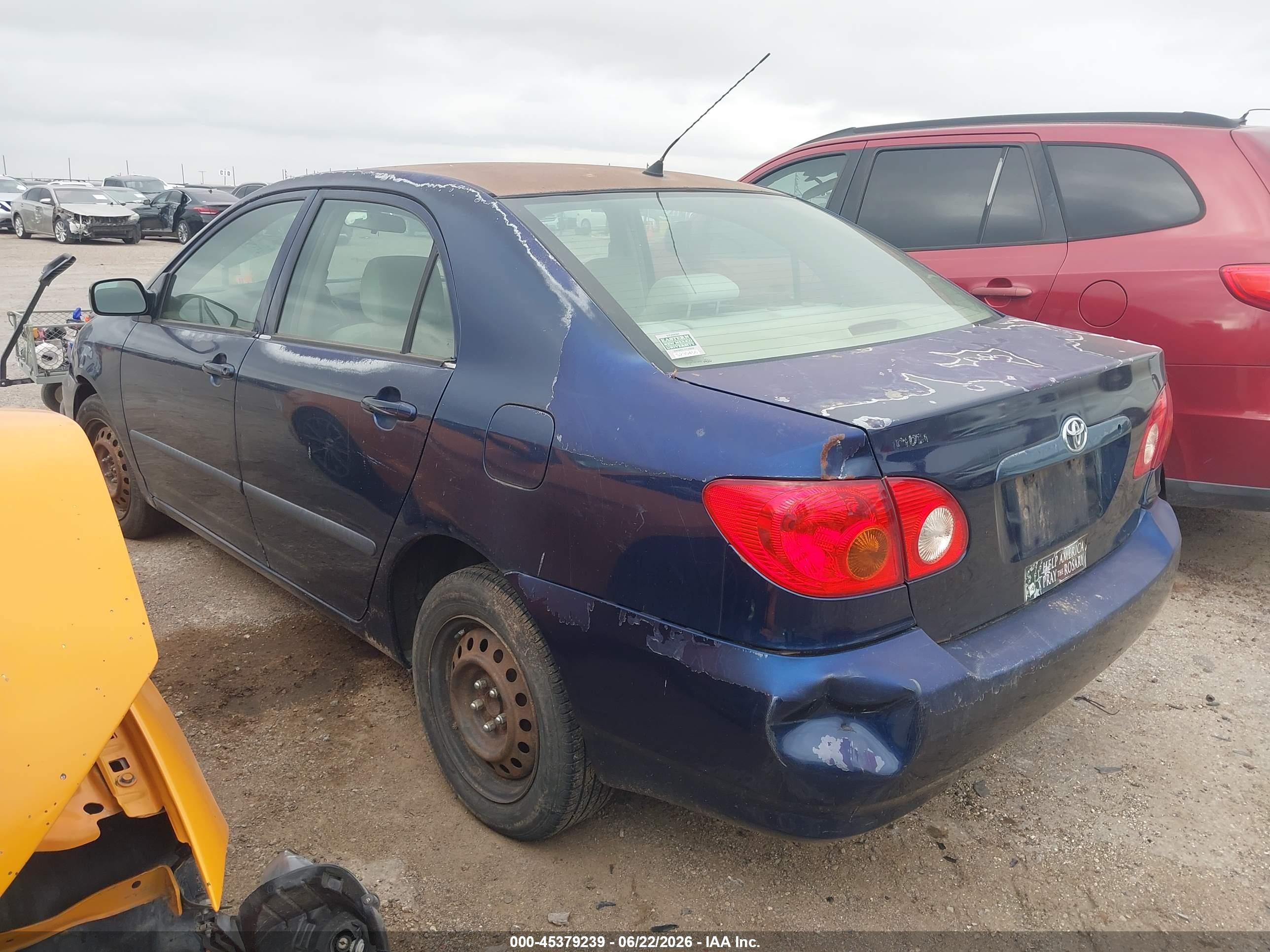 2005 Toyota Corolla Ce Blue vin: 2T1BR32E75C550401