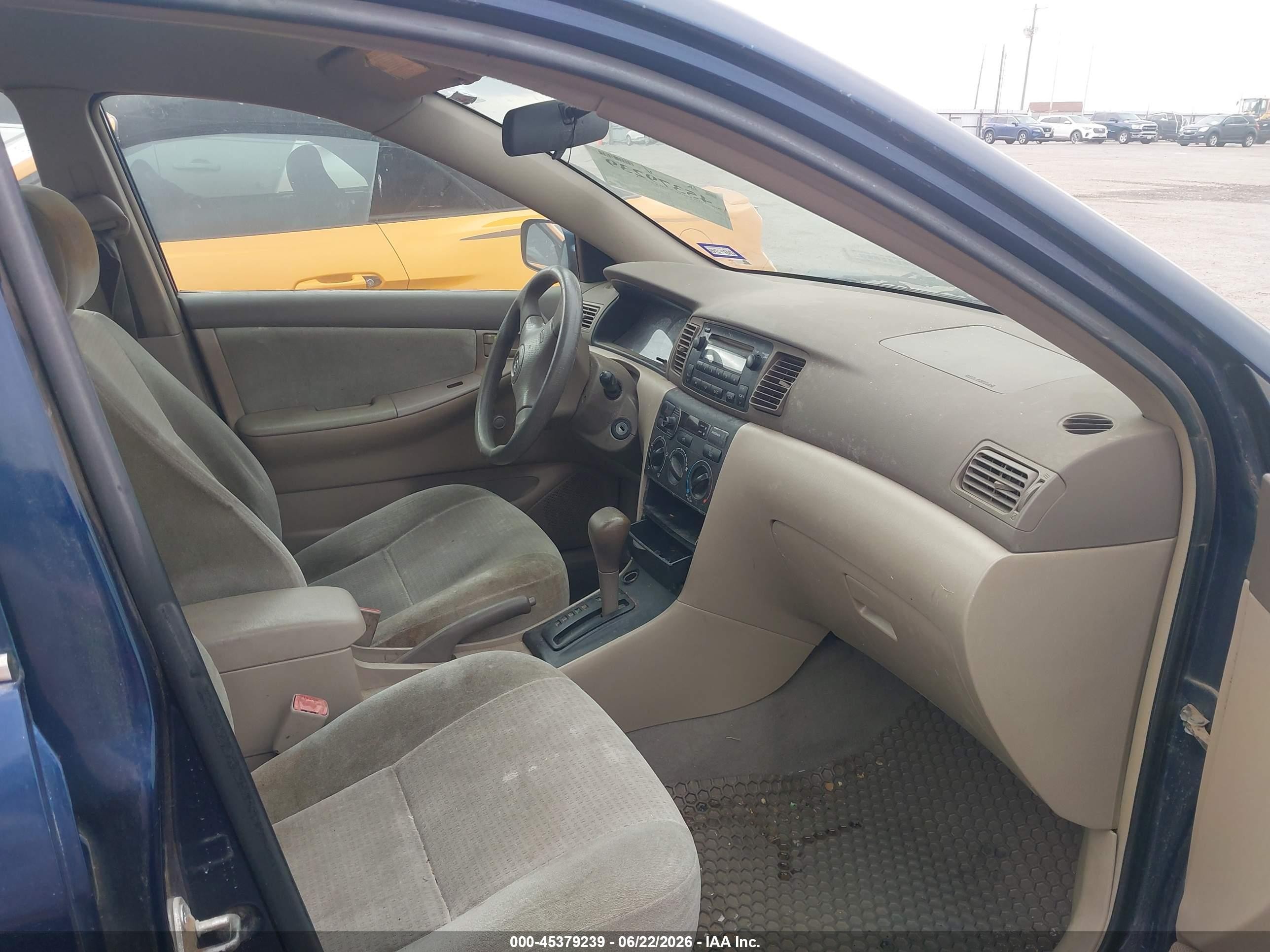 2005 Toyota Corolla Ce Blue vin: 2T1BR32E75C550401