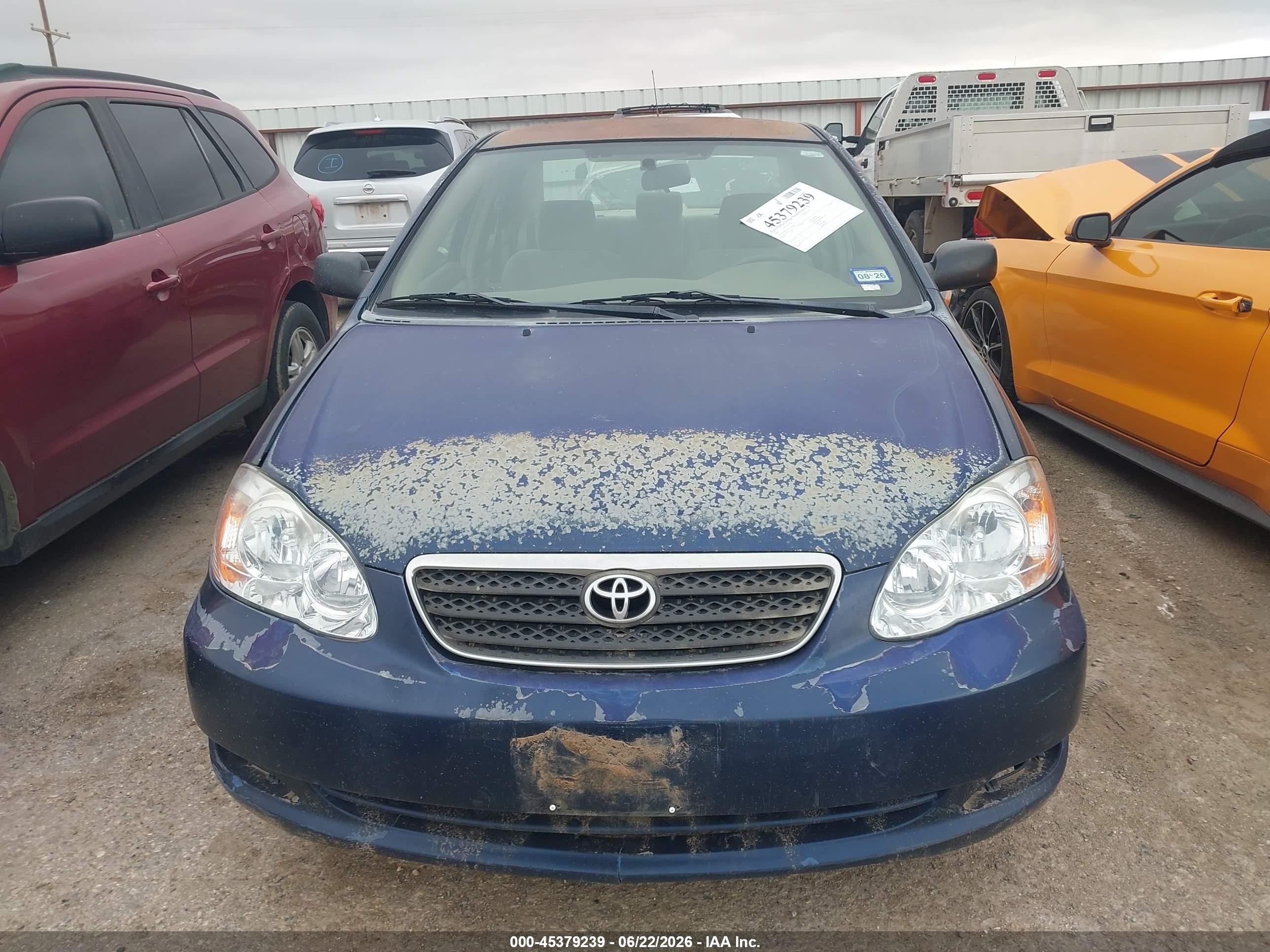 2005 Toyota Corolla Ce Blue vin: 2T1BR32E75C550401