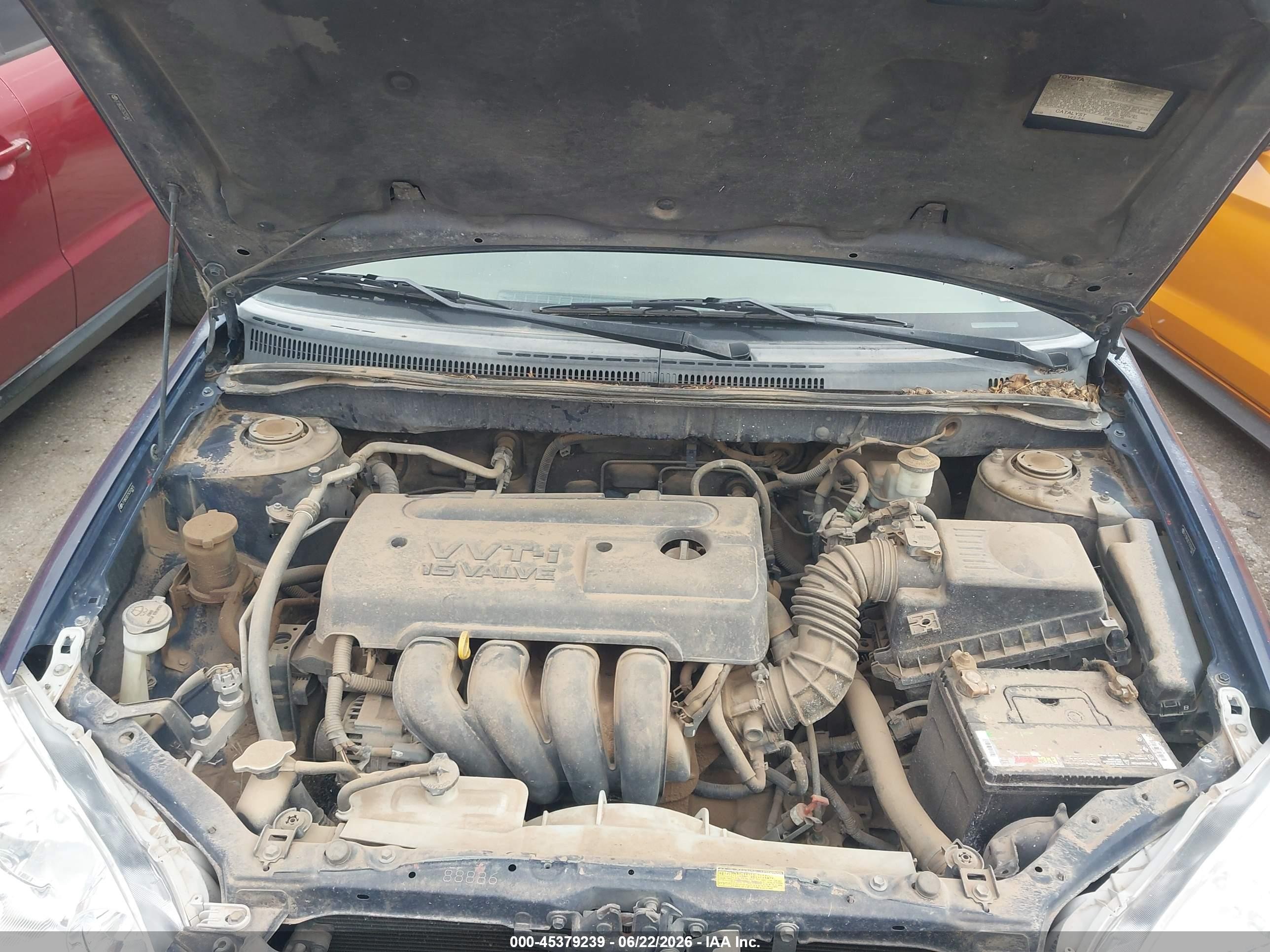 2005 Toyota Corolla Ce Blue vin: 2T1BR32E75C550401