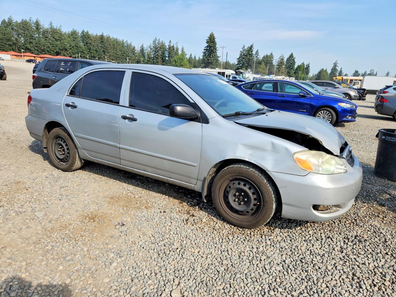 2005 Toyota Corolla Ce Silver vin: 2T1BR32E75C873993