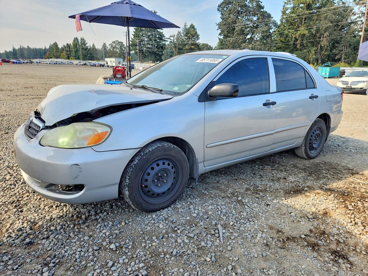 2005 Toyota Corolla Ce Silver vin: 2T1BR32E75C873993