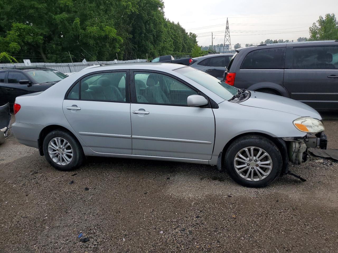 2005 Toyota Corolla Ce Silver vin: 2T1BR32E75C898666