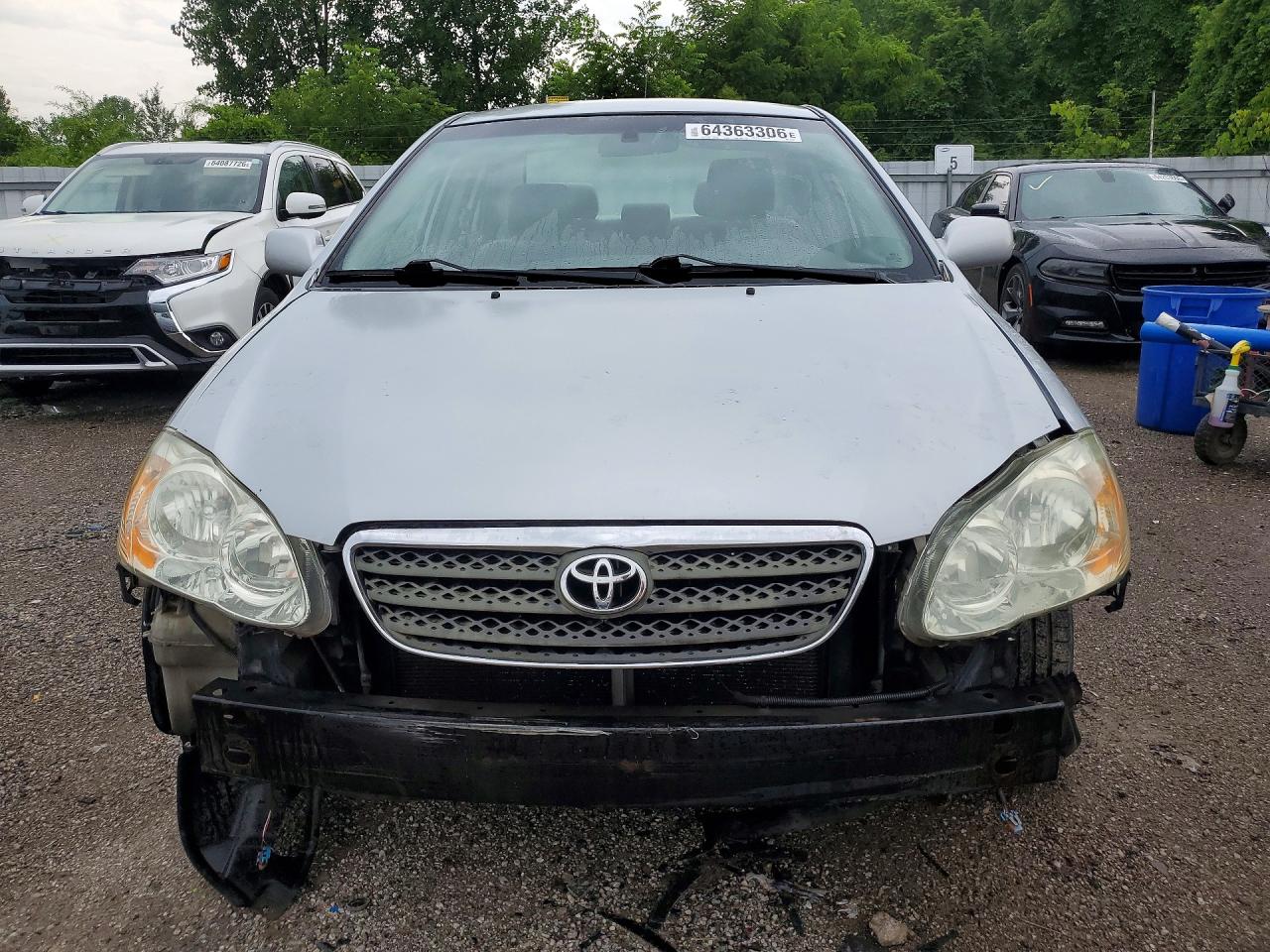 2005 Toyota Corolla Ce Silver vin: 2T1BR32E75C898666