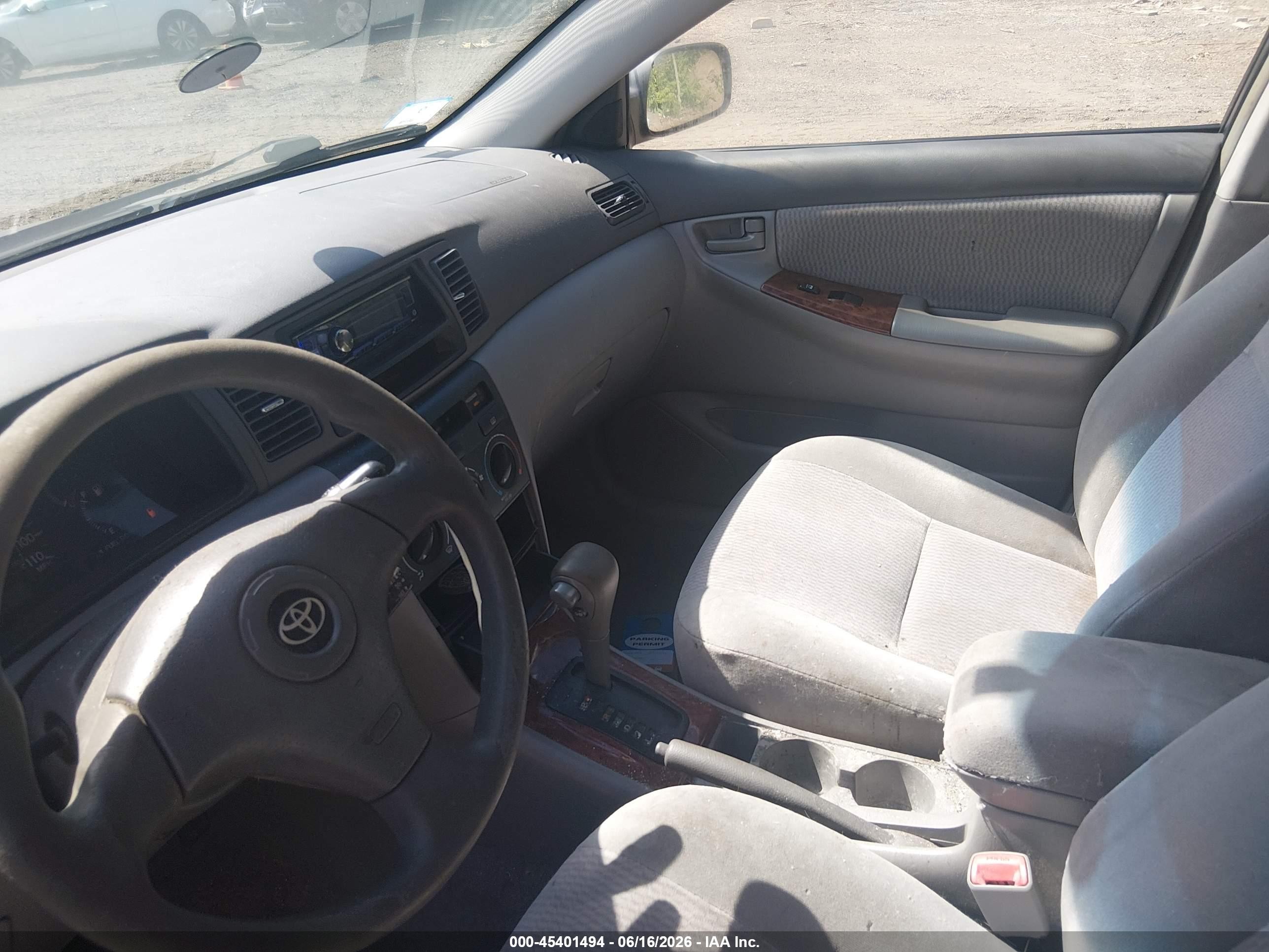 2006 Toyota Corolla Le Gray vin: 2T1BR32E76C560086